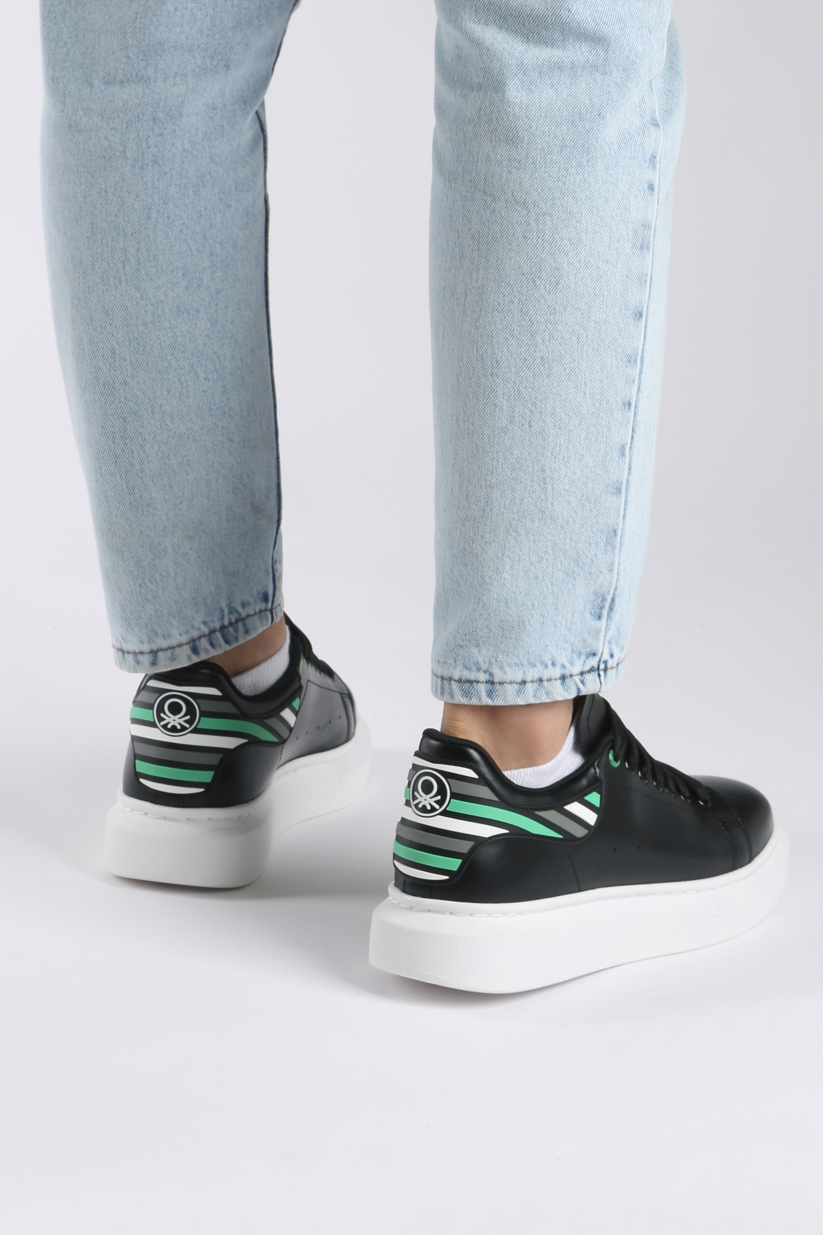 کفش کتانی مردانه راسته | بنتون Benetton BN-30146 - تصویر 2