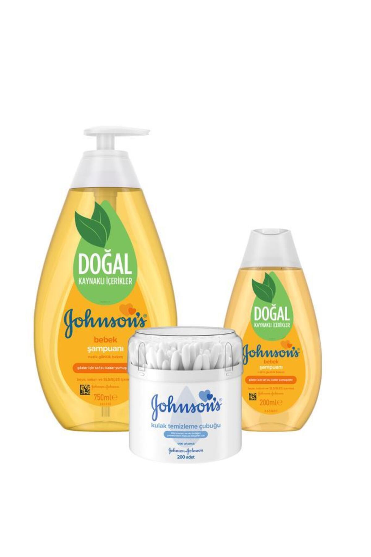 Johnson's Johnson’s Bebek Şampuanı 750+200 ml + Kulak Temizleme Çubuğu 200 ‘lü fotoğrafı 2 (önizleme)