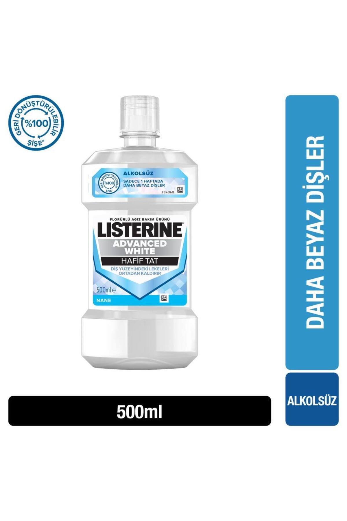 Listerine Advanced White Hafif Tat 500 Ml