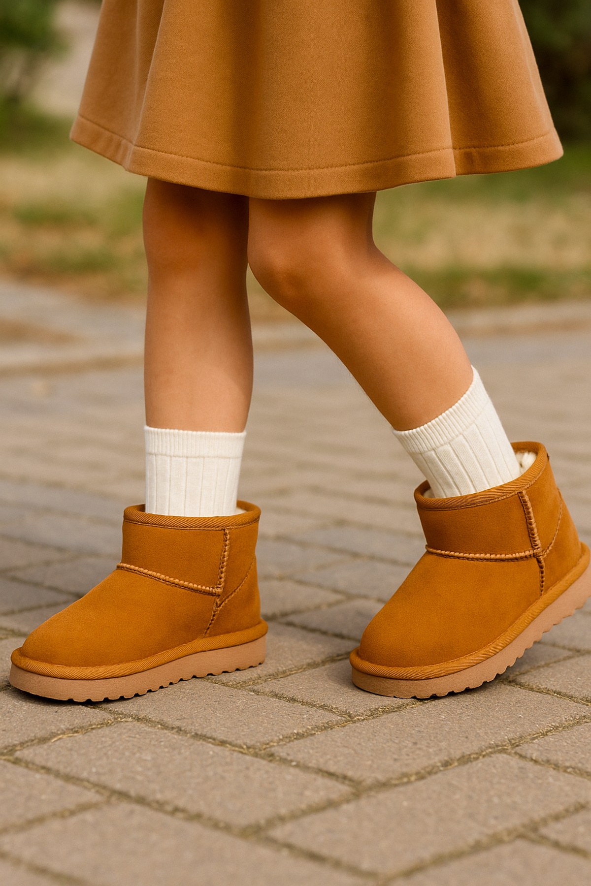 Retro İçi Kürklü Soğuk Geçirmez Çocuk Bot