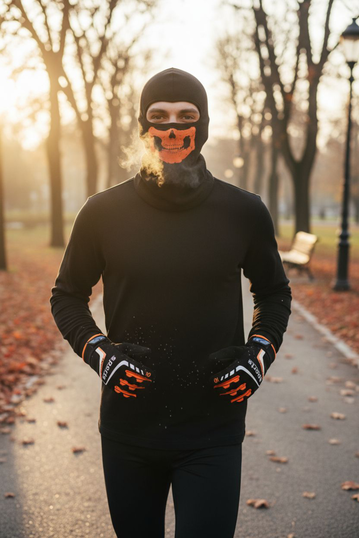 Mustran tactical skull 2’li kışlık motosiklet eldiveni ve balaklava maske seti – rüzgar geçirmez