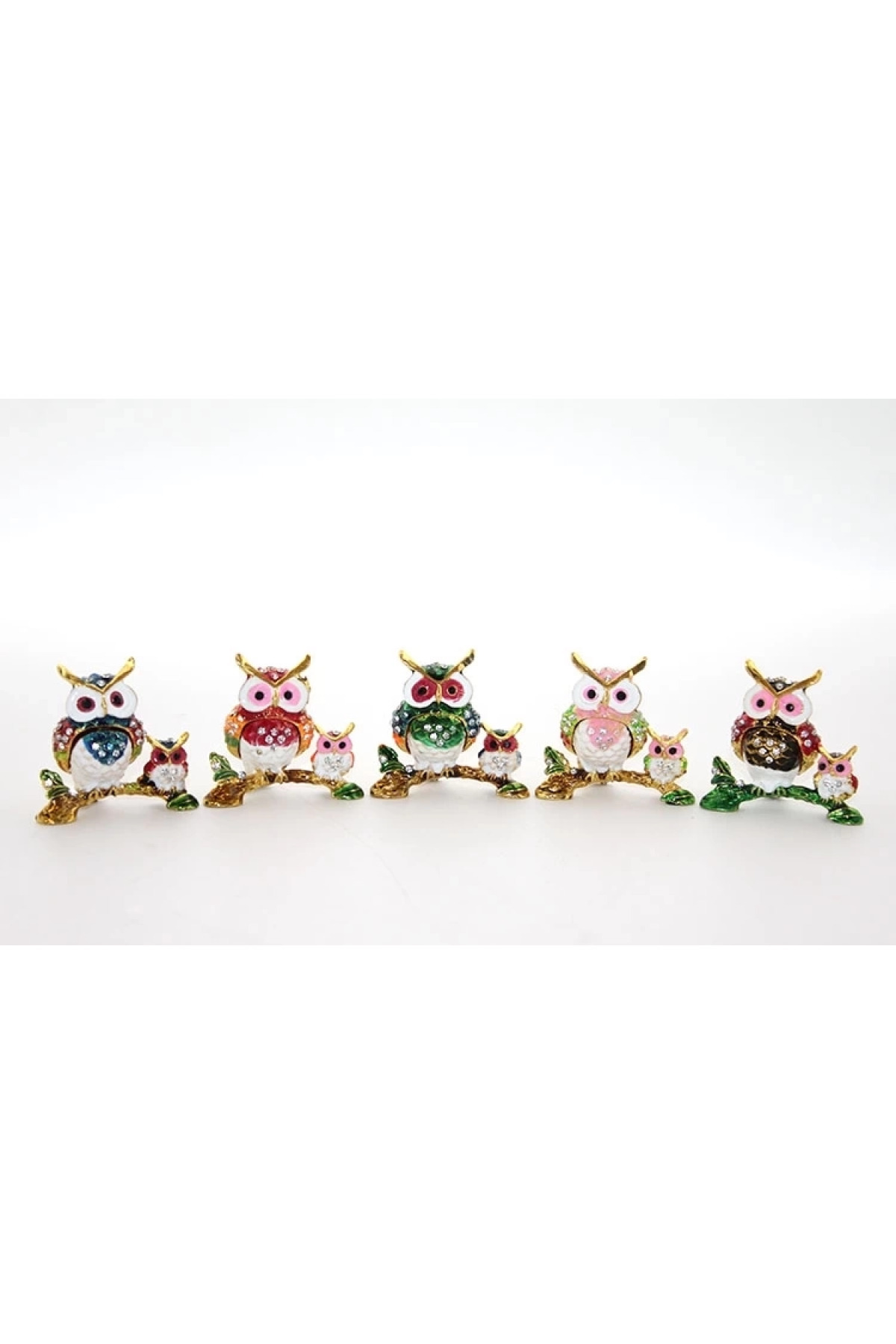 TeknoKesgin Swaroski 2'li Baykuş Alk2029