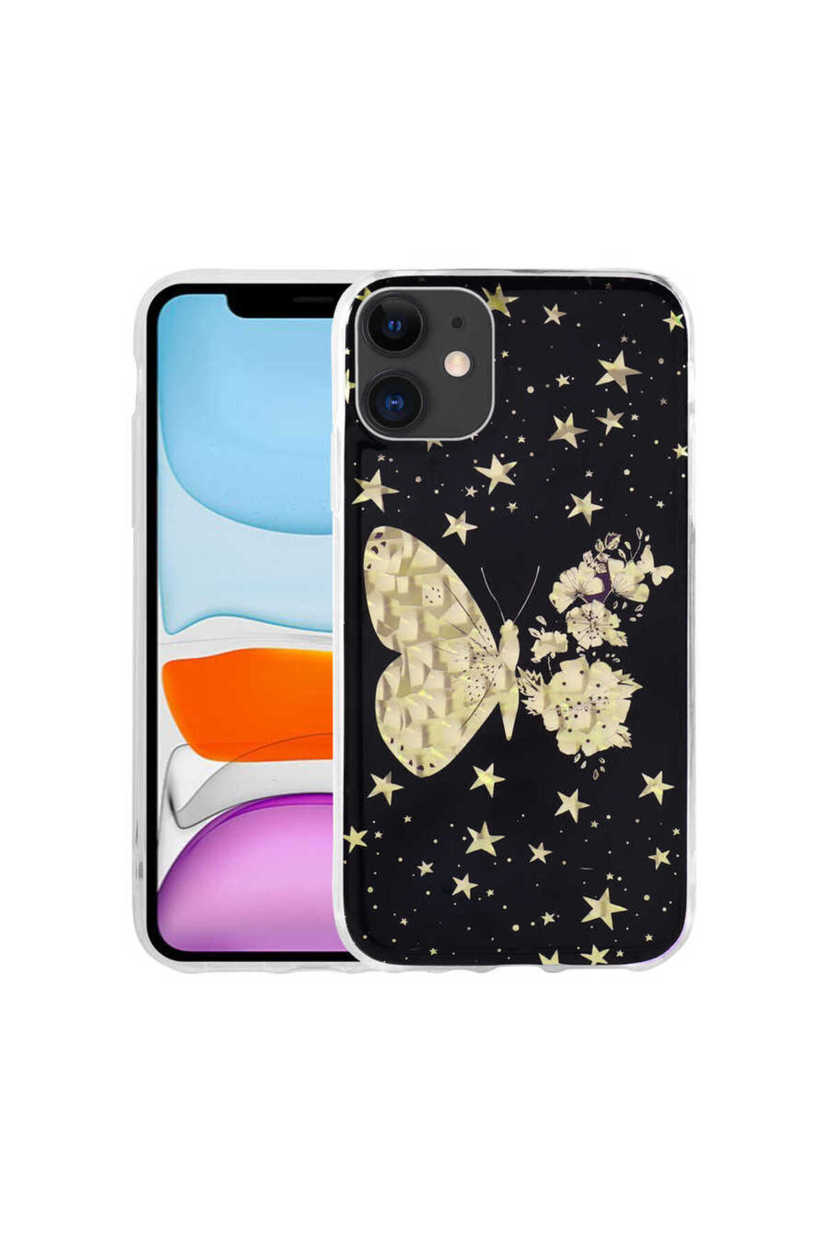 iPhone 11 Uyumlu Desenli Sert NXXA Elnov Kılıf-NO2