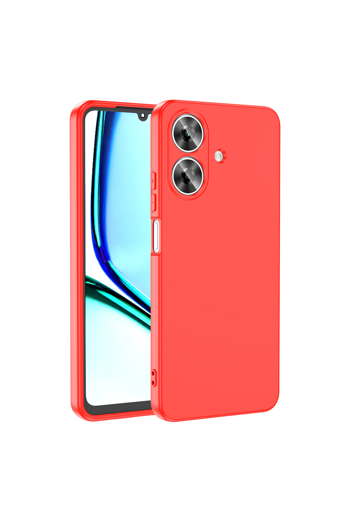 Realme Note 60 Kılıf JoieCreatif Mara Lansman Kapak - Kırmızı