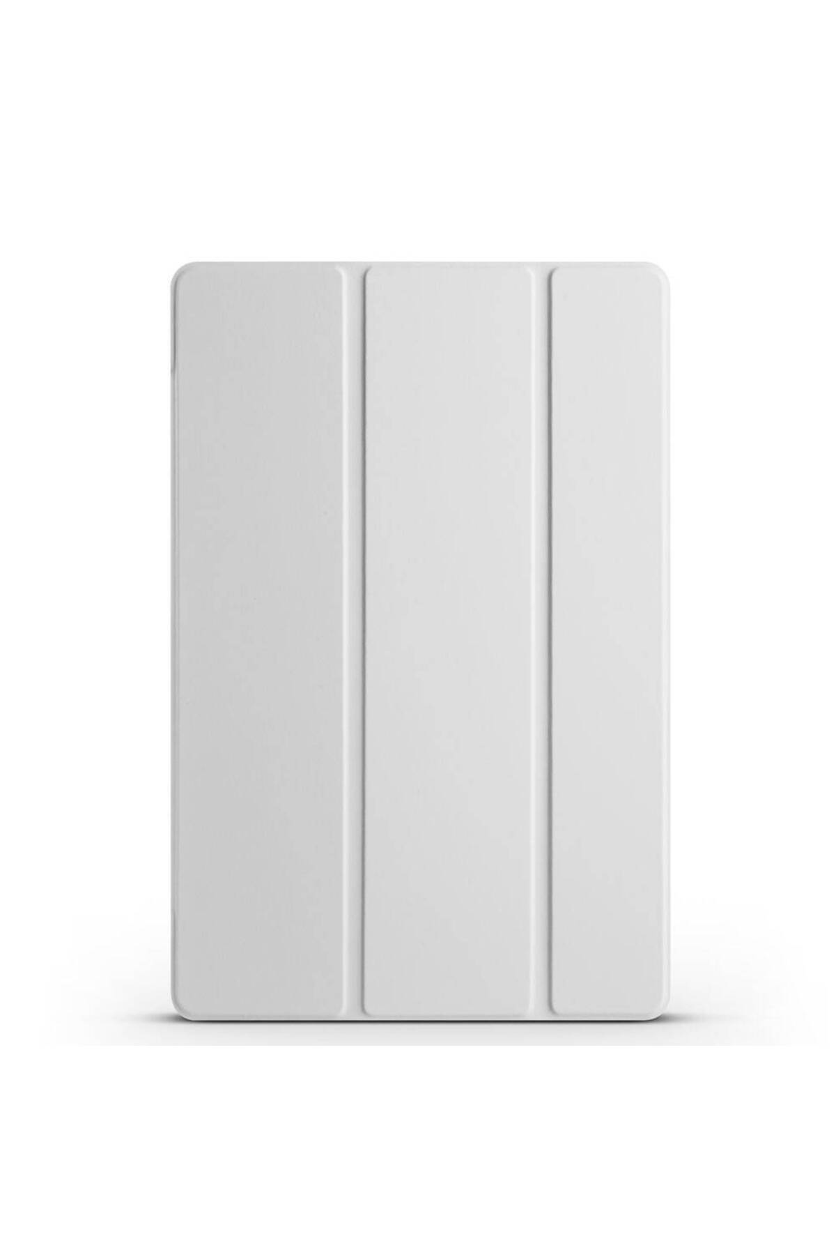Galaxy Tab S9 FE Plus Uyumlu NXXA Smart Cover Standlı 1-1 Kılıf-Gri