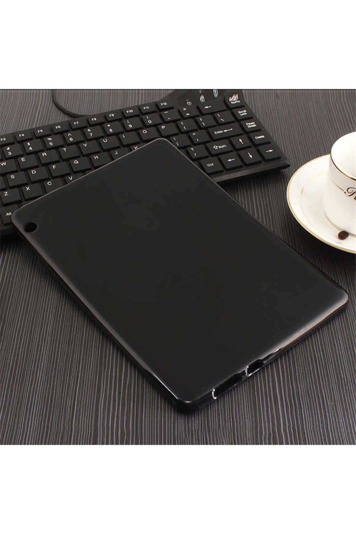 MatePad T5 10 Uyumlu NXXA Tablet Süper Silikon Kapak-Siyah