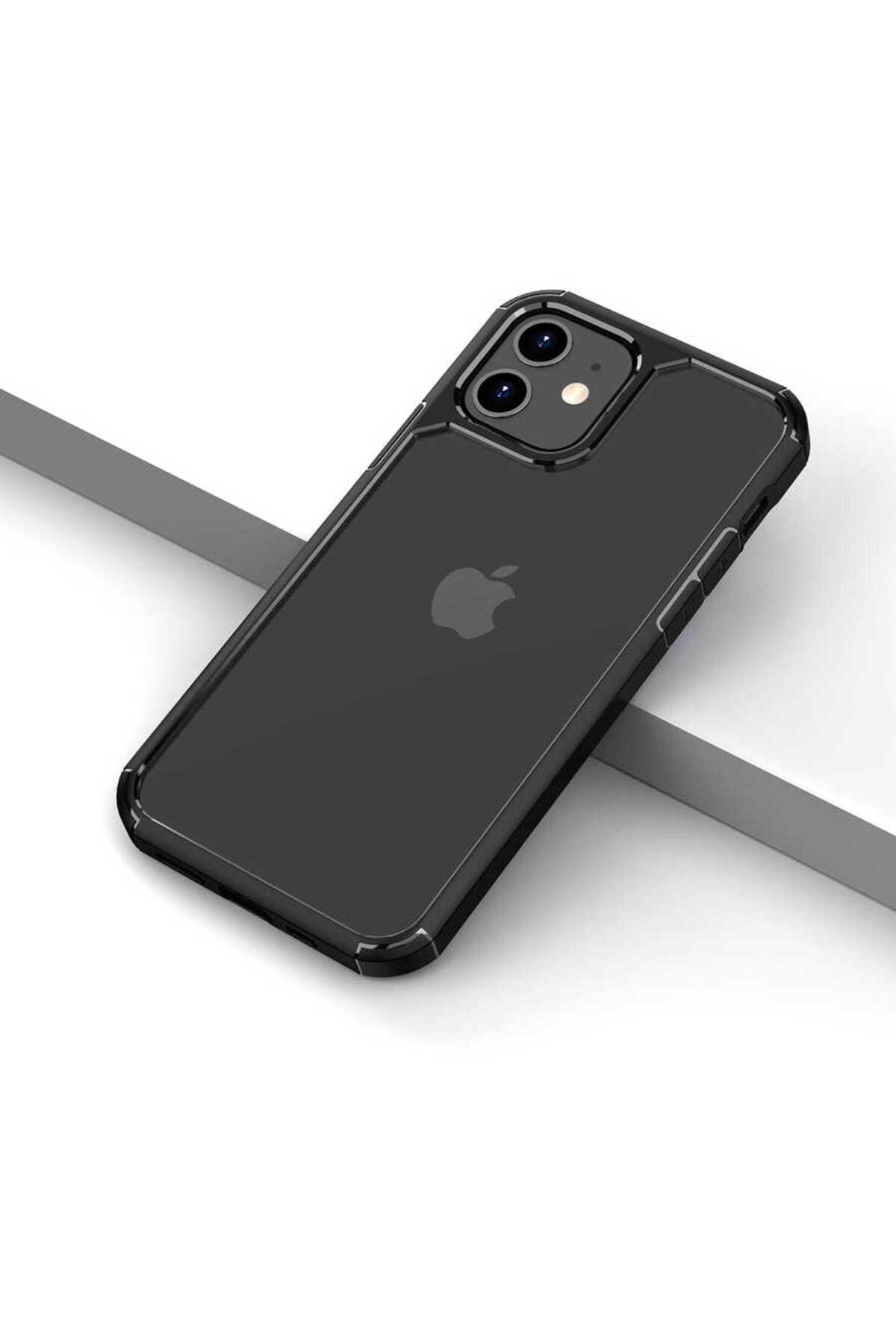 iPhone 12 Uyumlu NXXA Roll Kılıf-Siyah