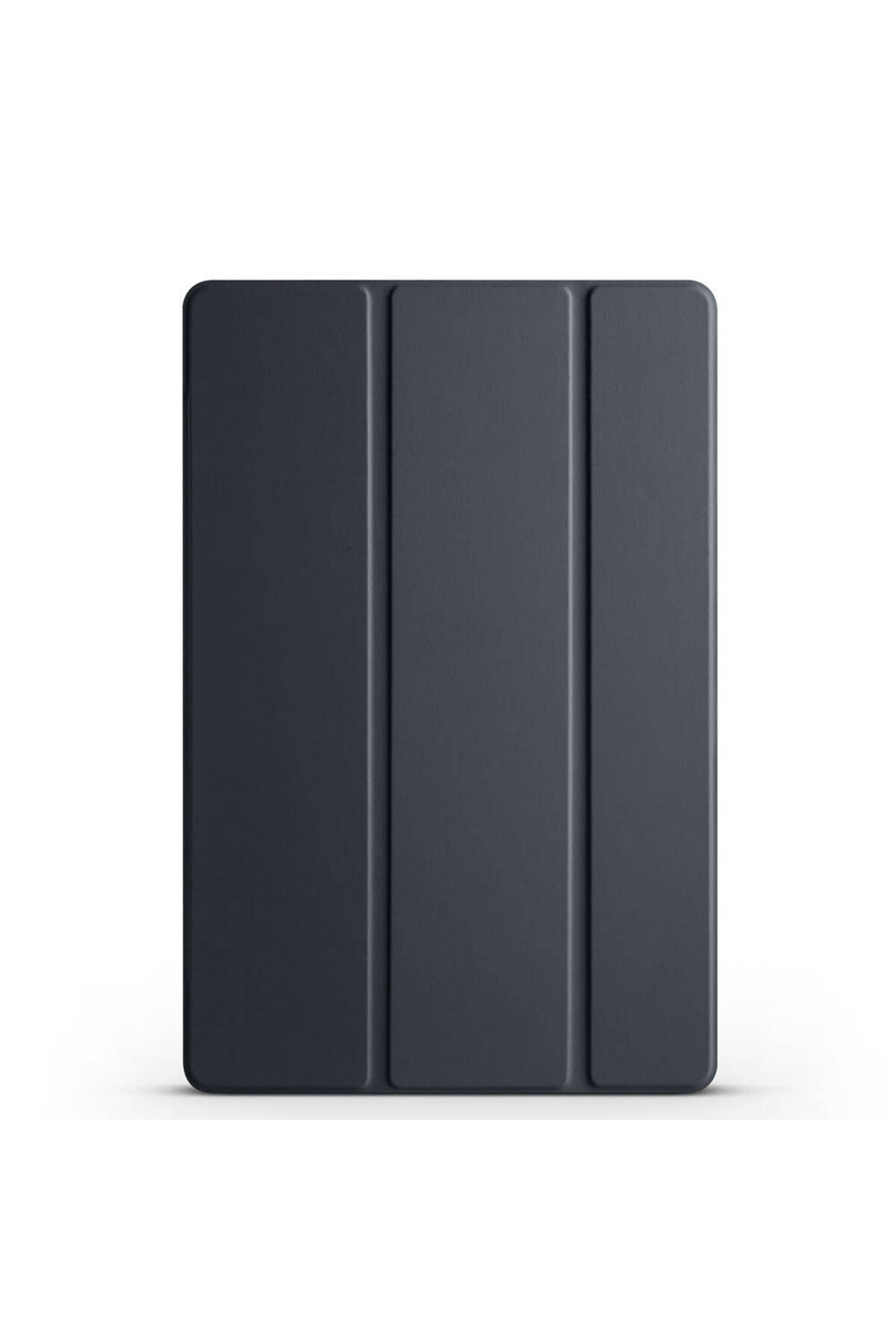 Galaxy Tab A9 Uyumlu JoieCreatif Smart Cover Standlı 1-1 Kılıf-Siyah