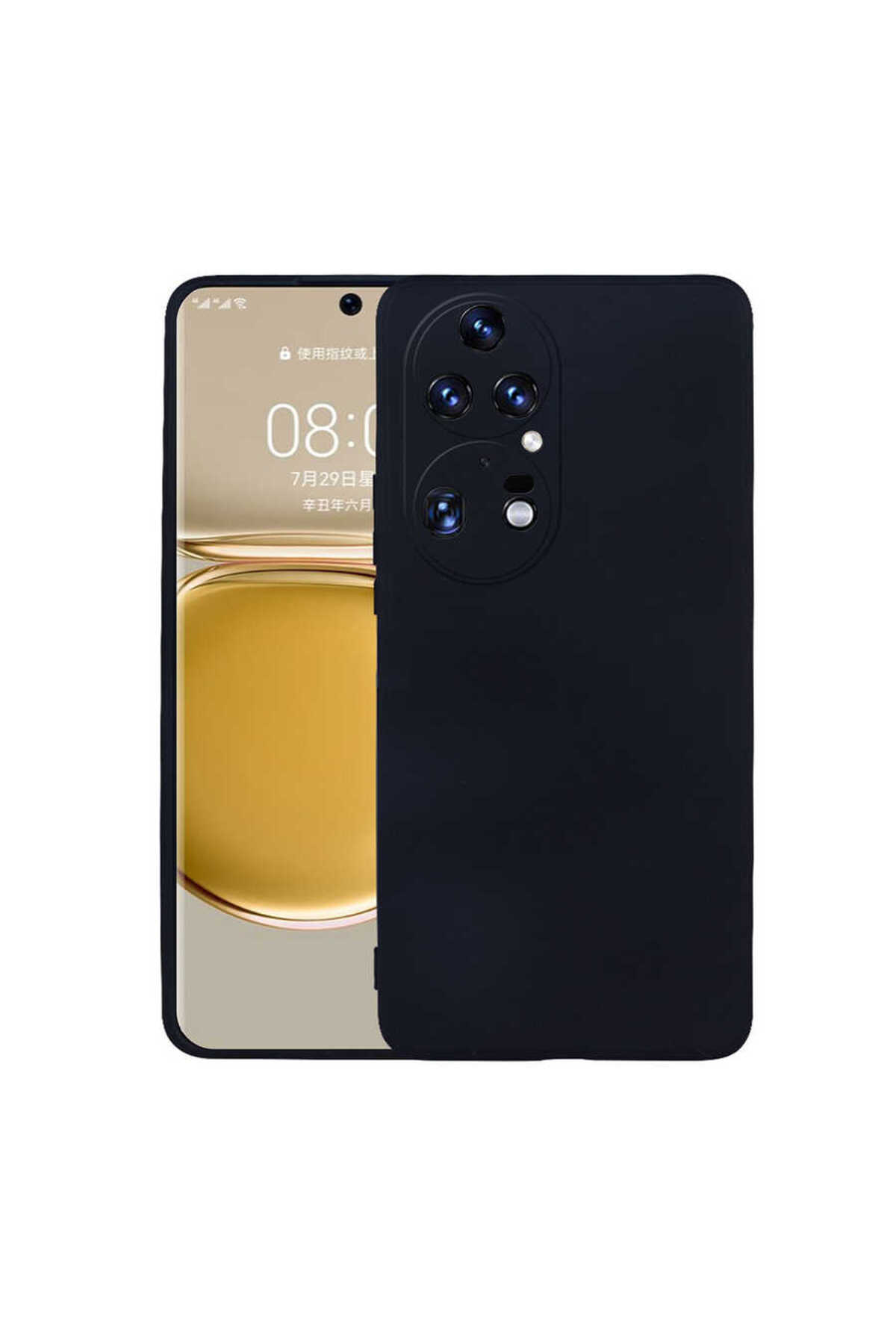Huawei P50 Pro Kılıf NXXA Premier Silikon Kapak - Siyah