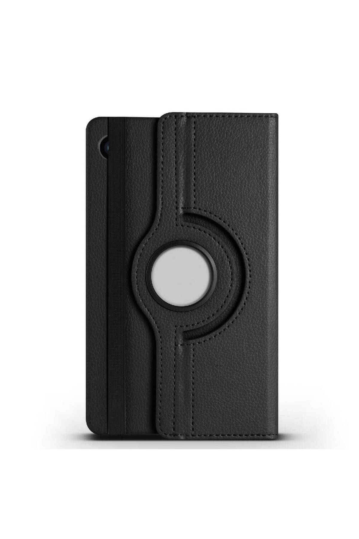 Galaxy Tab A9 NXXA Dönebilen Standlı Kılıf - Siyah