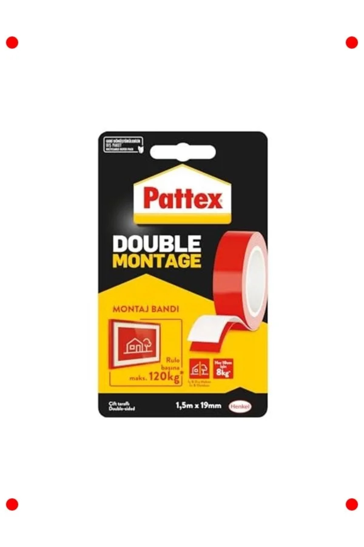 Genel Markalar Ekstra Güçlü Çift Taraflı Montaj Bandı | 120kg Taşıma