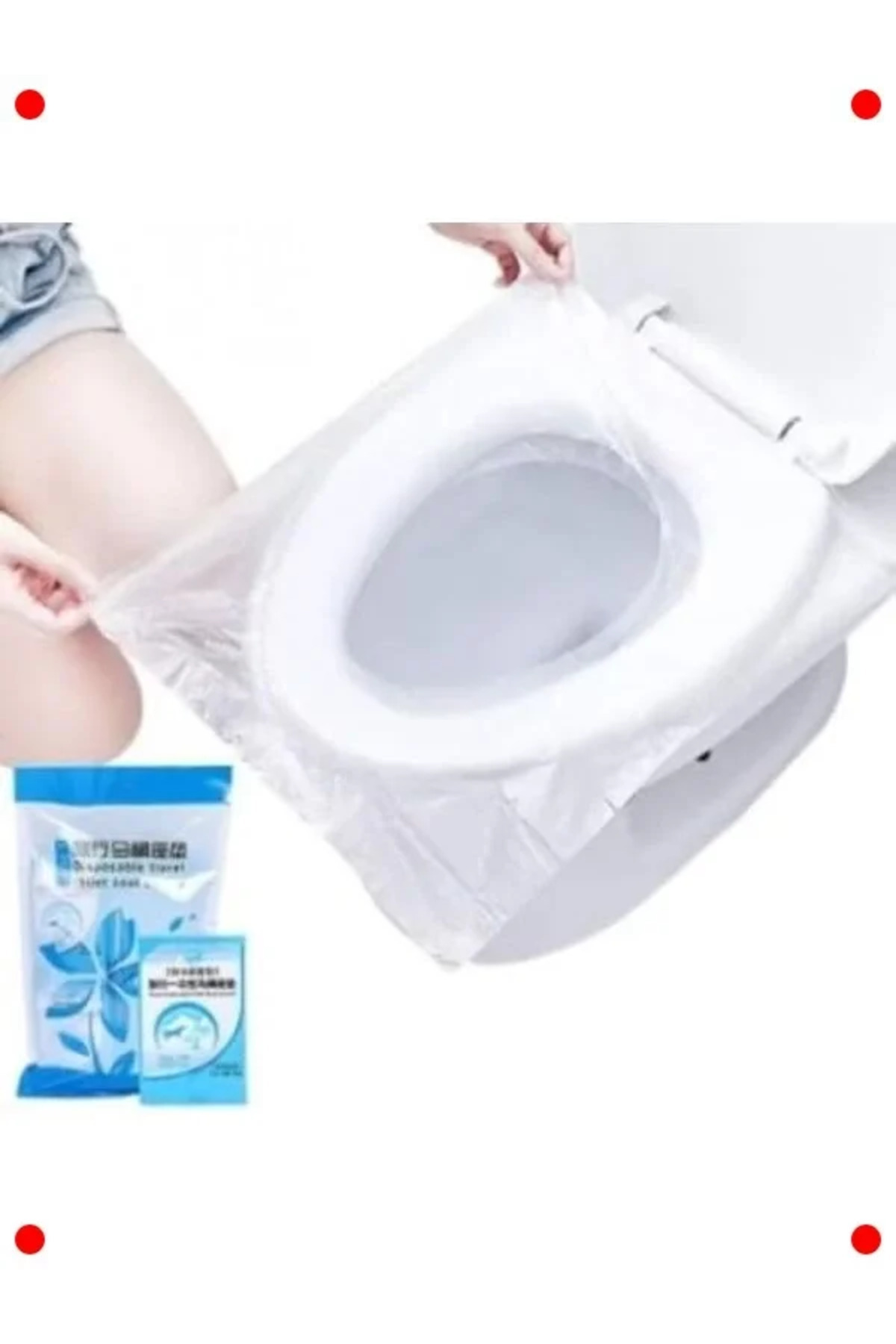 markentegra Tek Kullanımlık Hijyenik Klozet Kapağı Örtüsü - 50 Adet