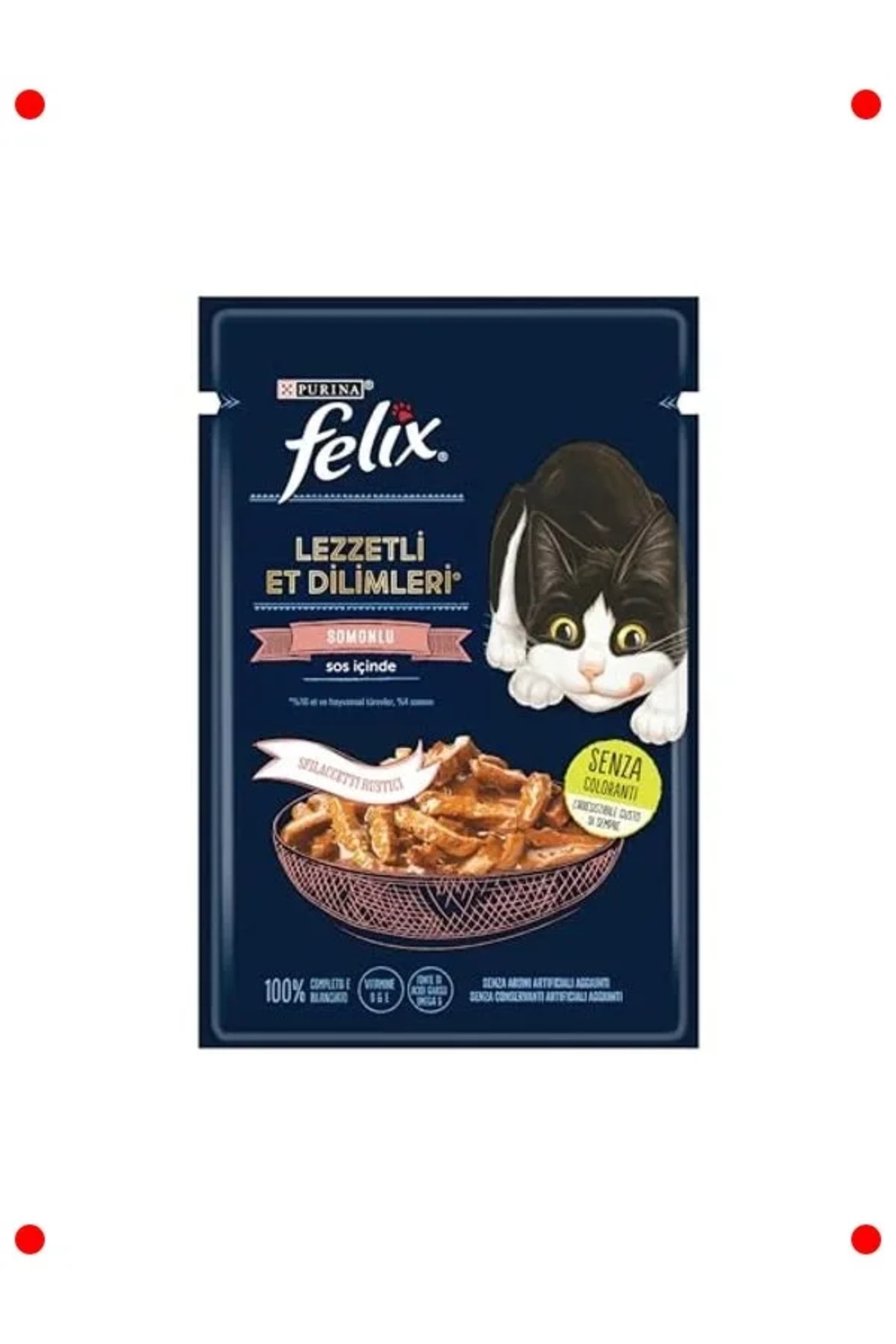 NETWORK ART Somonlu Lezzetli Yaş Kedi Maması - 26x80 gr