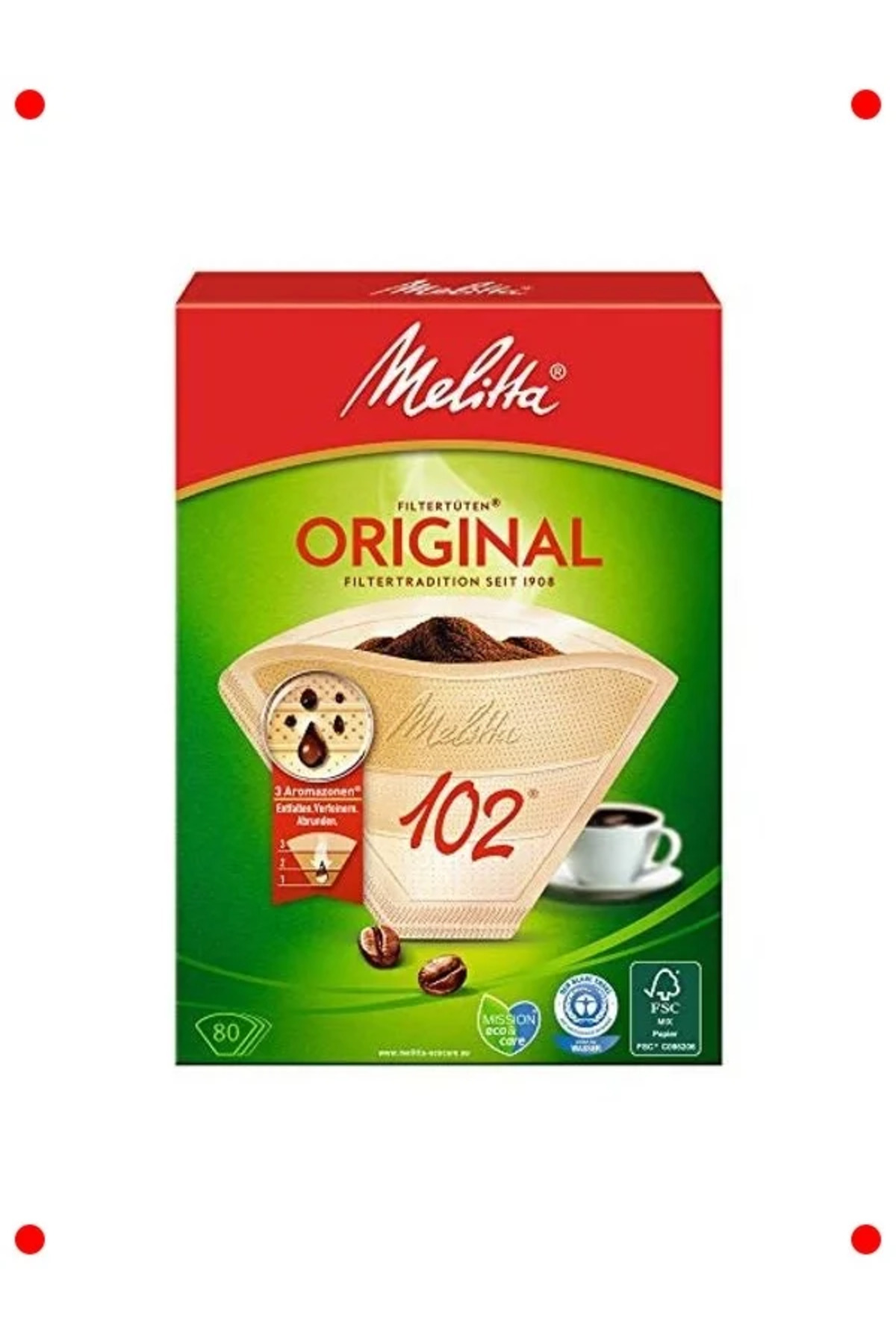 NETWORK ART Aroma Koruyucu Kahve Filtre Kağıdı 102 No | 80'li