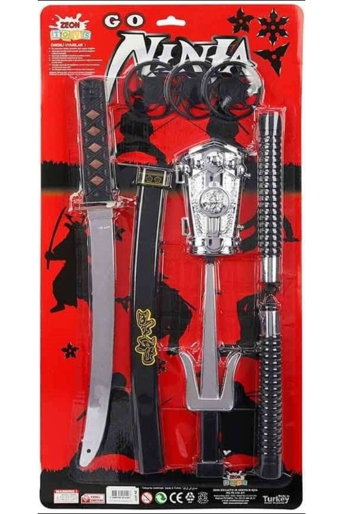 Genel Markalar Ninja Oyun Seti Kartela Ninja Seti Kılıç Kılıç Kabı