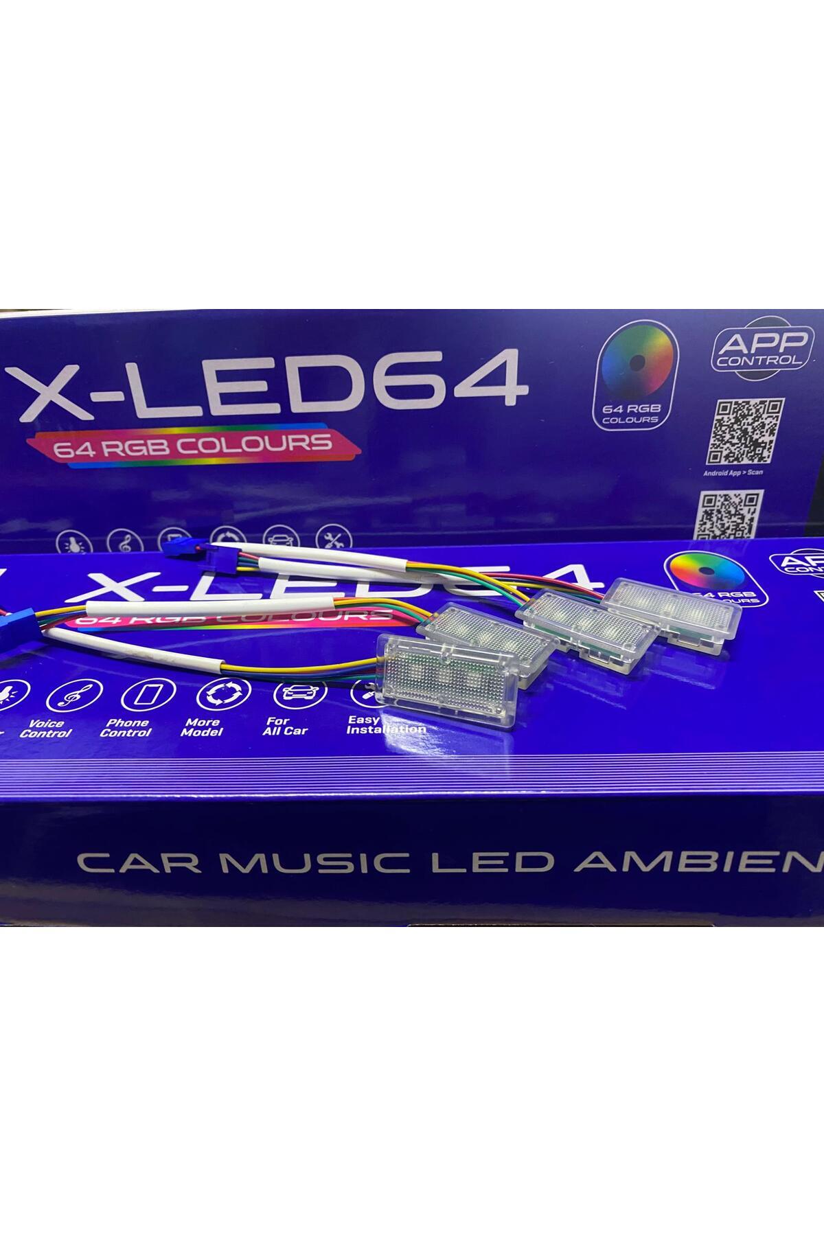 For-X XLed 64 Ambiyans Aydınlatma Sadece 4 Ayakaltı Ürün Yedek Parçadır Komple Set Değildir!!