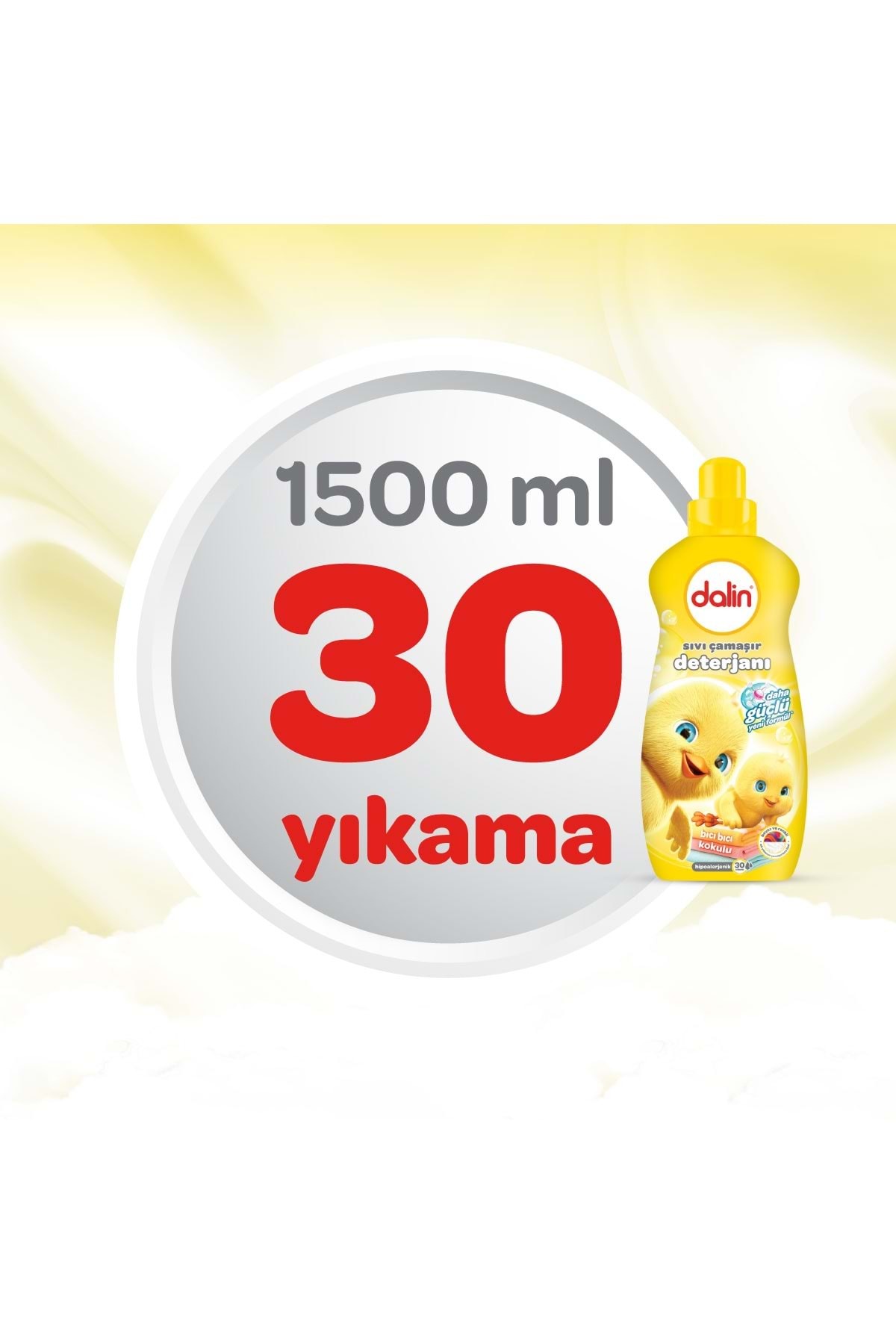 Dalin Çamaşır Deterjanı 1.5LT Bıcı Bıcı Kokulu (Hassas ve Hipoalerjenik Formül) (2 Li Set) fotoğrafı 7 (önizleme)