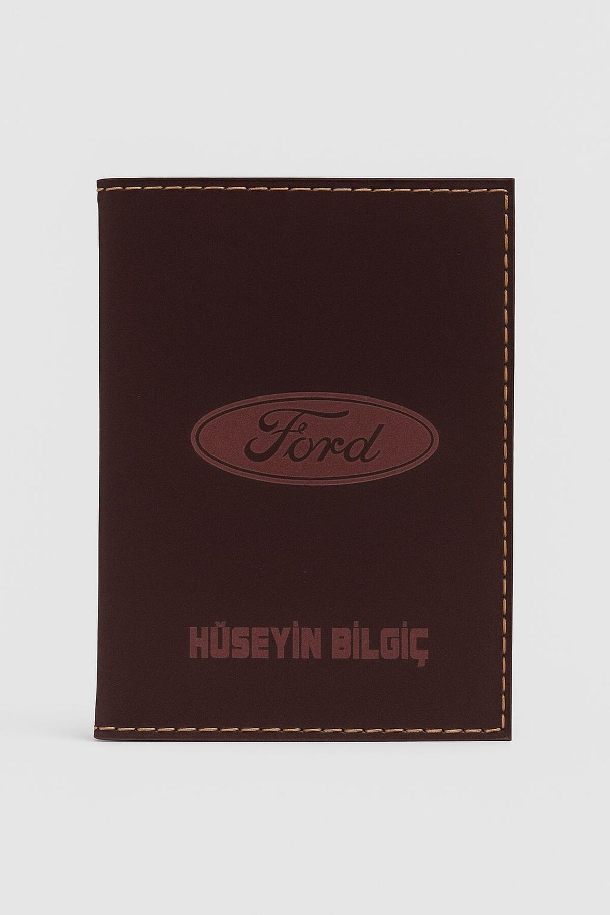 Steliza İsme Özel Araba Logo Baskılı Hediyelik Oto Motor Ruhsat Kılıf Kabı Cüzdan