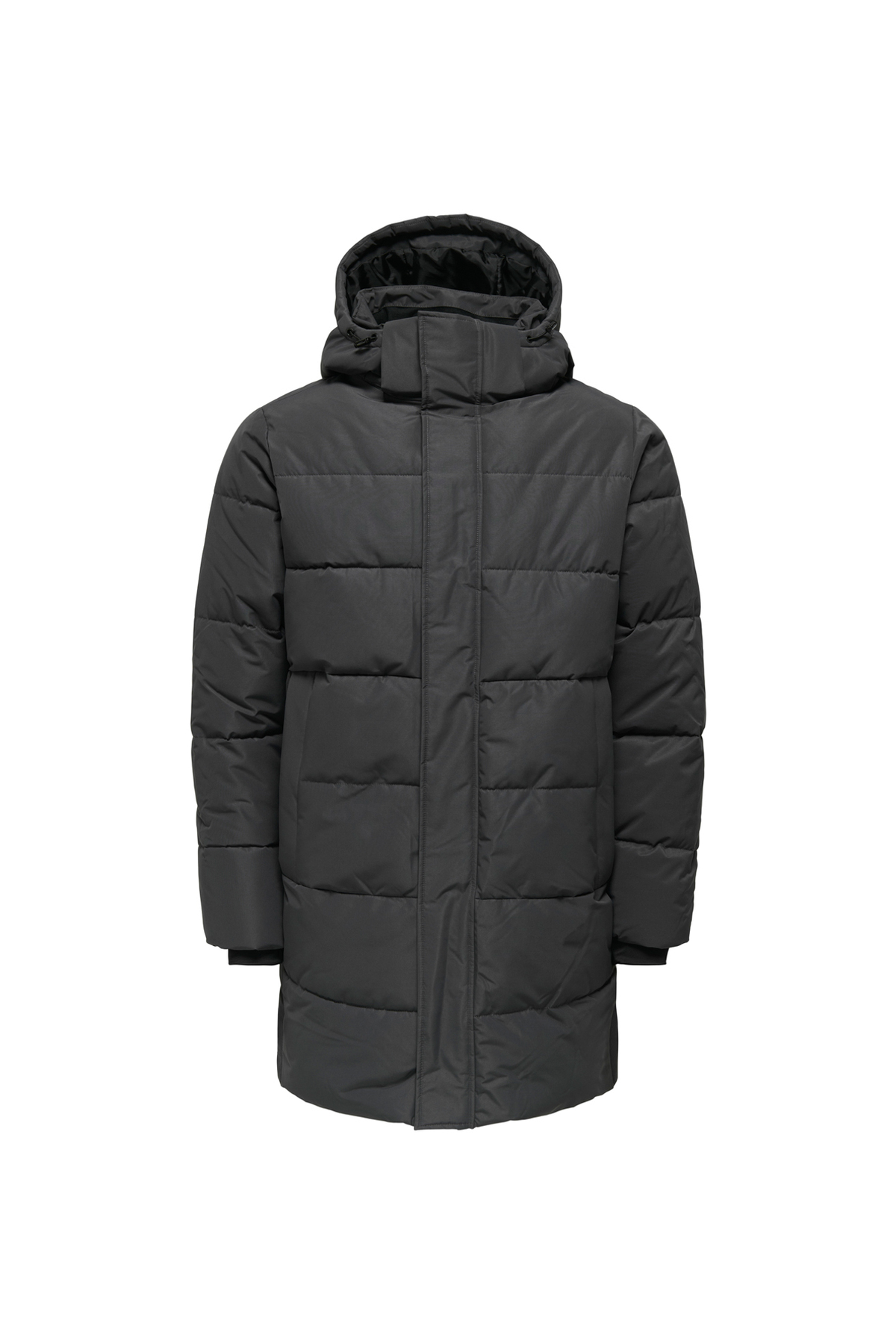 آنلی اند سانز پالتو مردانه آنتراسیت ONSCARL LIFE LONG QUILTED COAT OTW