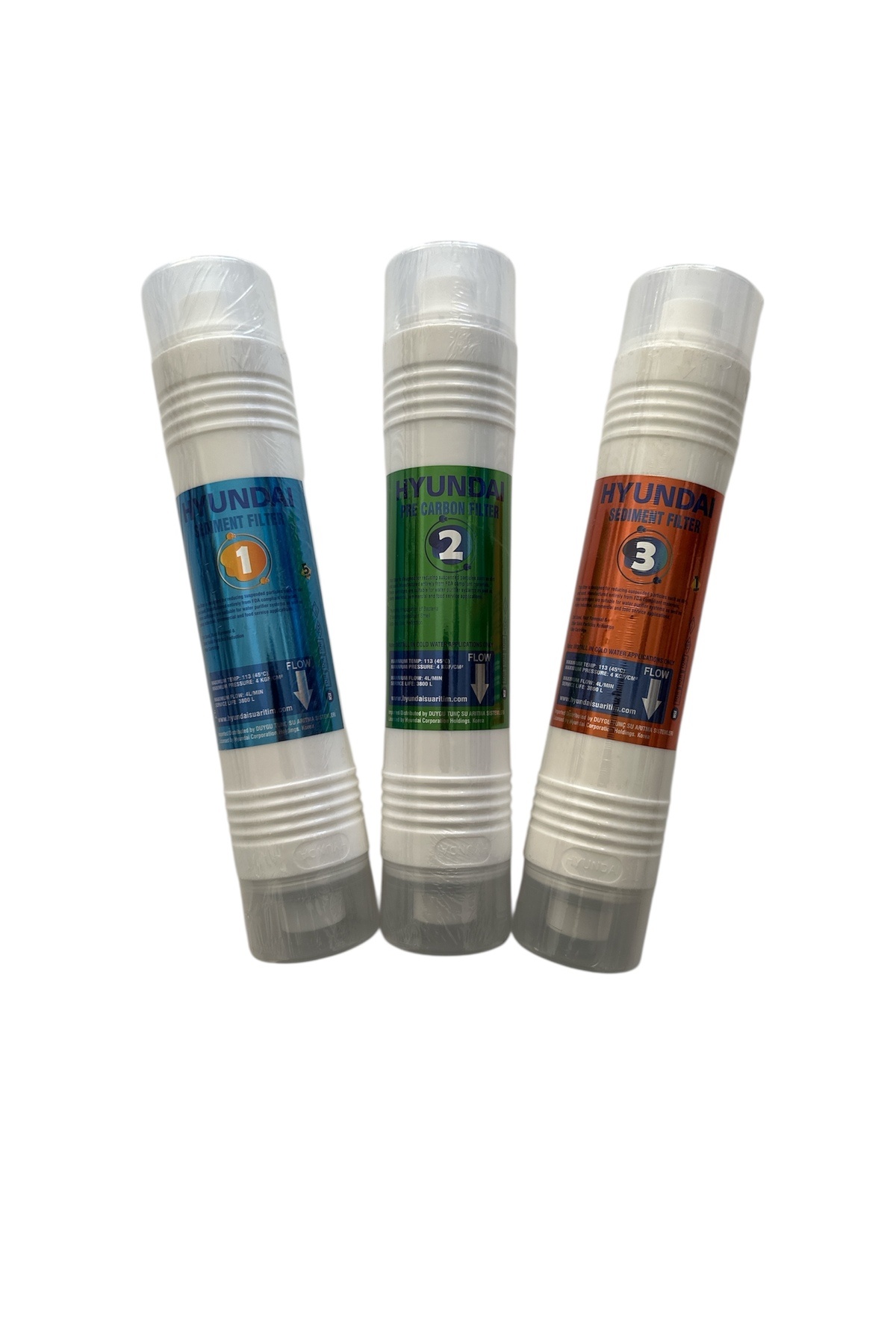 Hyundai VEGA-D su arıtma 3’lü filtre seti