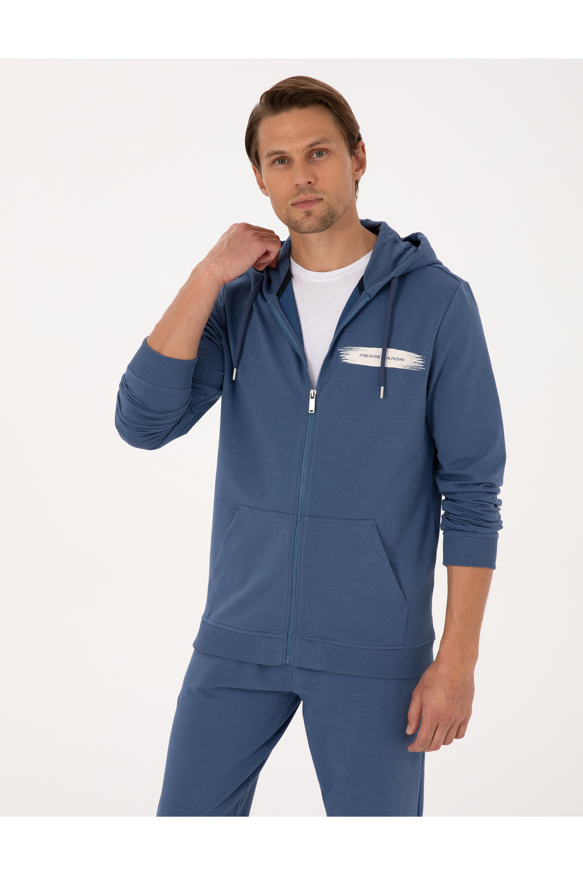 ژاکت بافتنی ایندیگو سایز معمولی 50313950-VR028 پیر کاردین ژاکت کشی Pierre Cardin