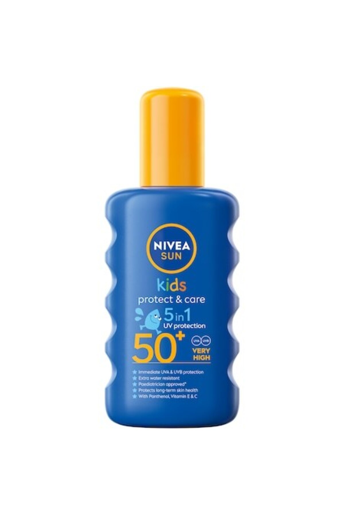NIVEA SUN Kids Protect & Care 5in1 Αντηλιακό σπρέι SPF 50+, 200 ml