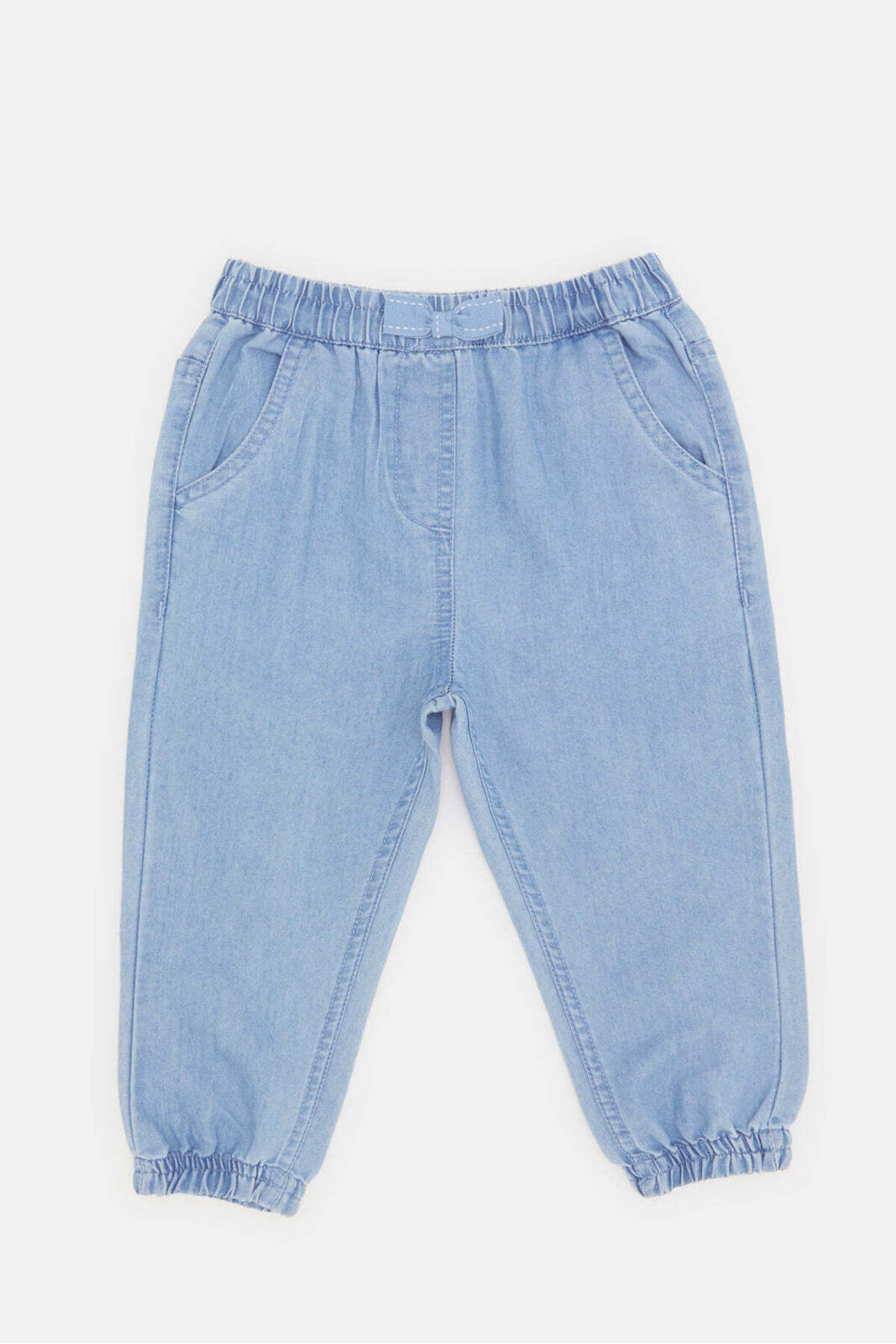 REDTAG Infant Girls Blue Harem Jeans