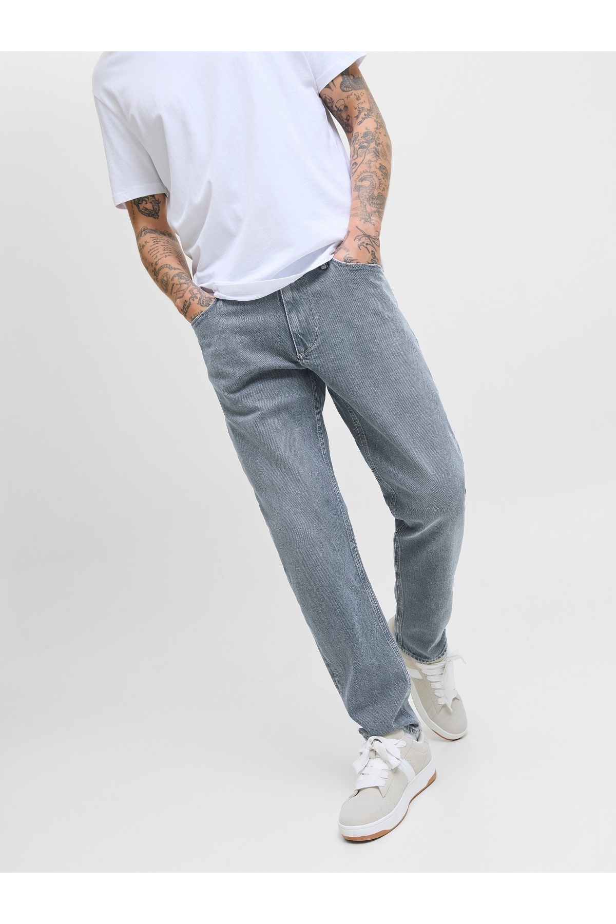 شلوار جین مردانه راسته فاق نرمال | جک اند جونز Jack & Jones 12282580 - تصویر 6