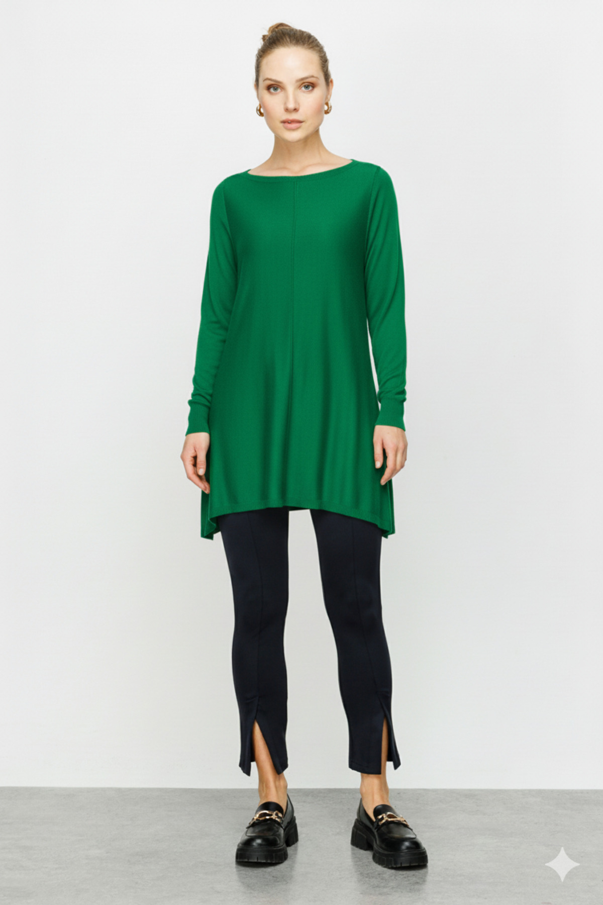 KATREGİYİM On Fashion Kayık Yaka Triko Tunik