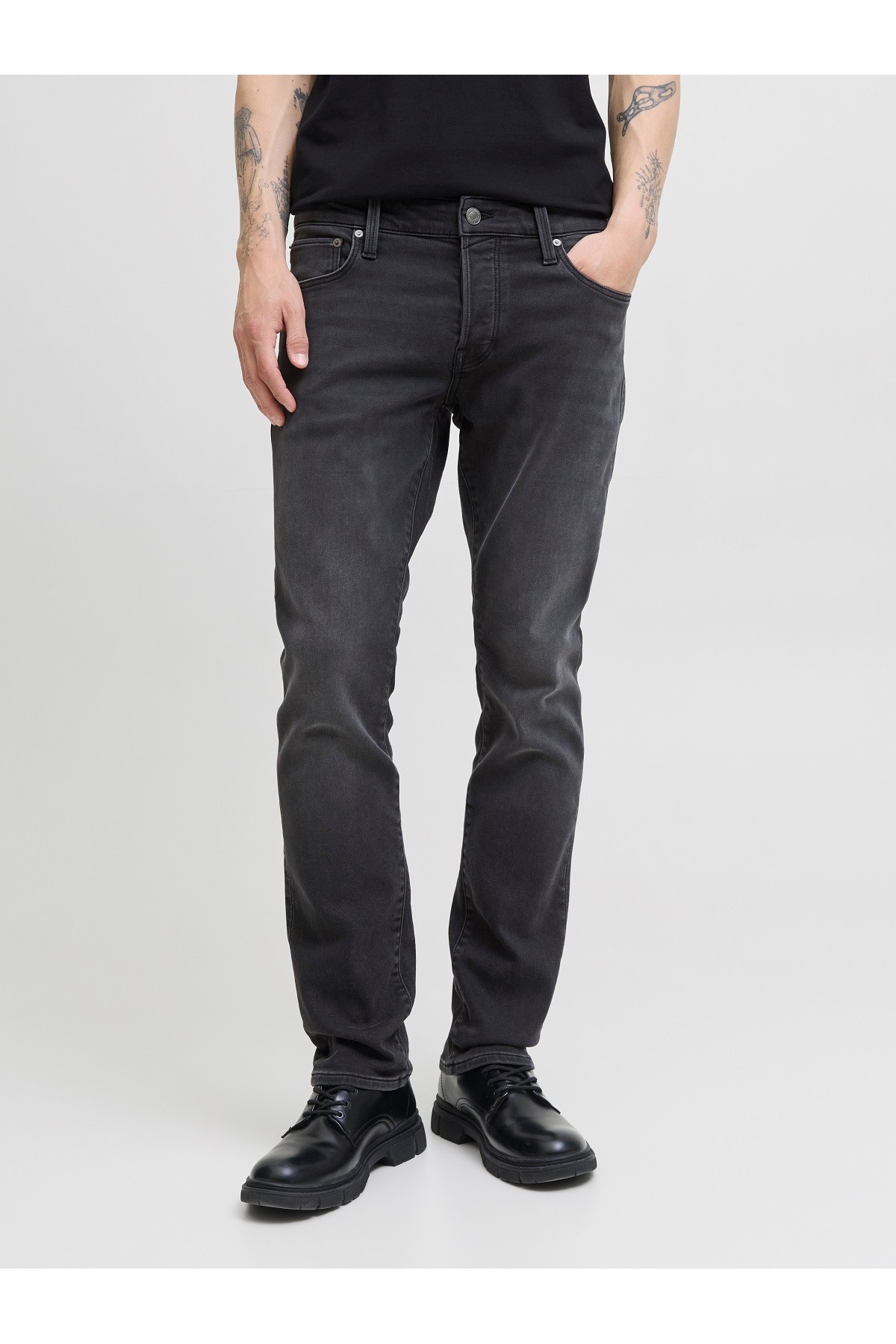 شلوار جین مردانه راسته فاق نرمال | جک اند جونز Jack & Jones 12278115 - تصویر 3