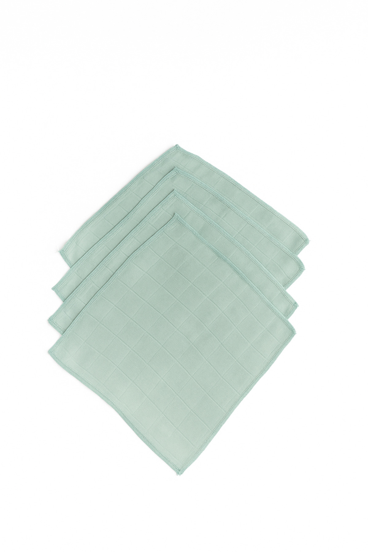 Dusa Atelier Mint Yeşili Müslin Ağız Silme Mendili 5'li - %100 Pamuk