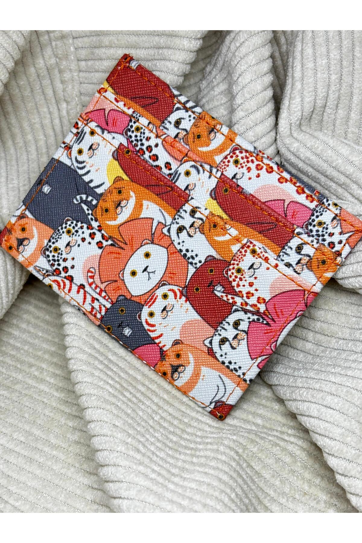 bijoux uniques kedigiller desenli kartlık cüzdan