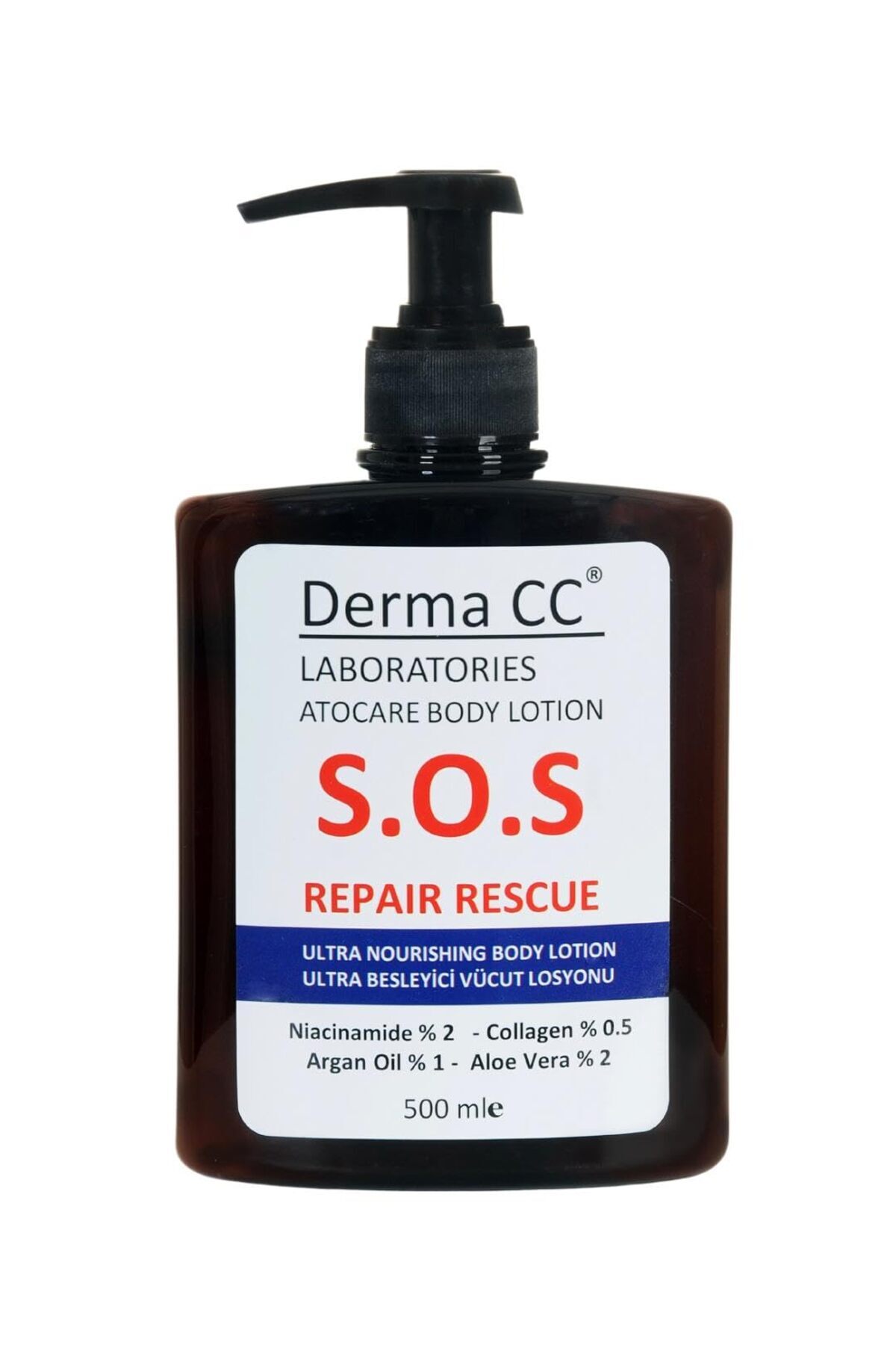 Hepta Collection Derma CC Laboratories S.O.S Ultra Besleyici Vücut Losyonu 500 ml