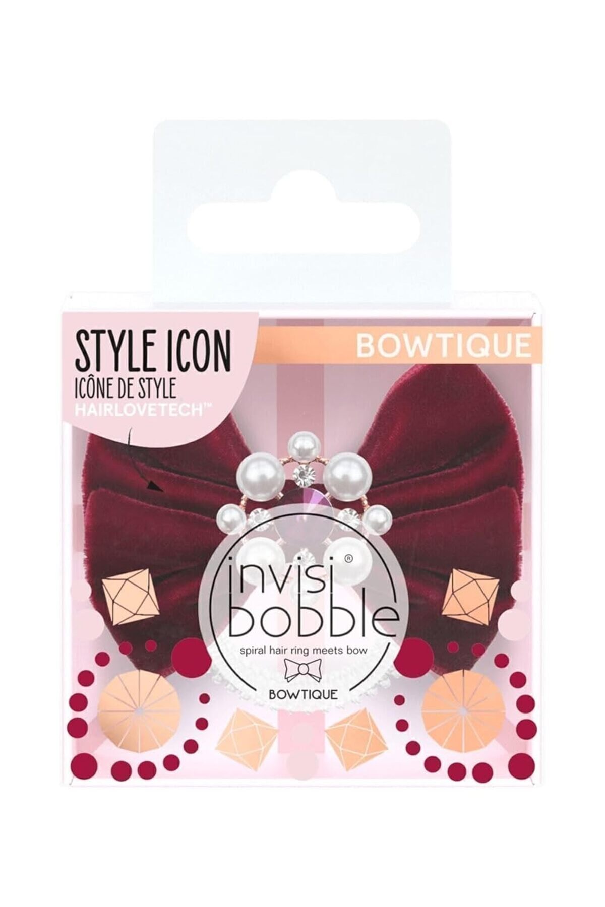 Hepta Collection Invisibobble Bowtique British Royal Kadife Fiyonk Saç Tokası