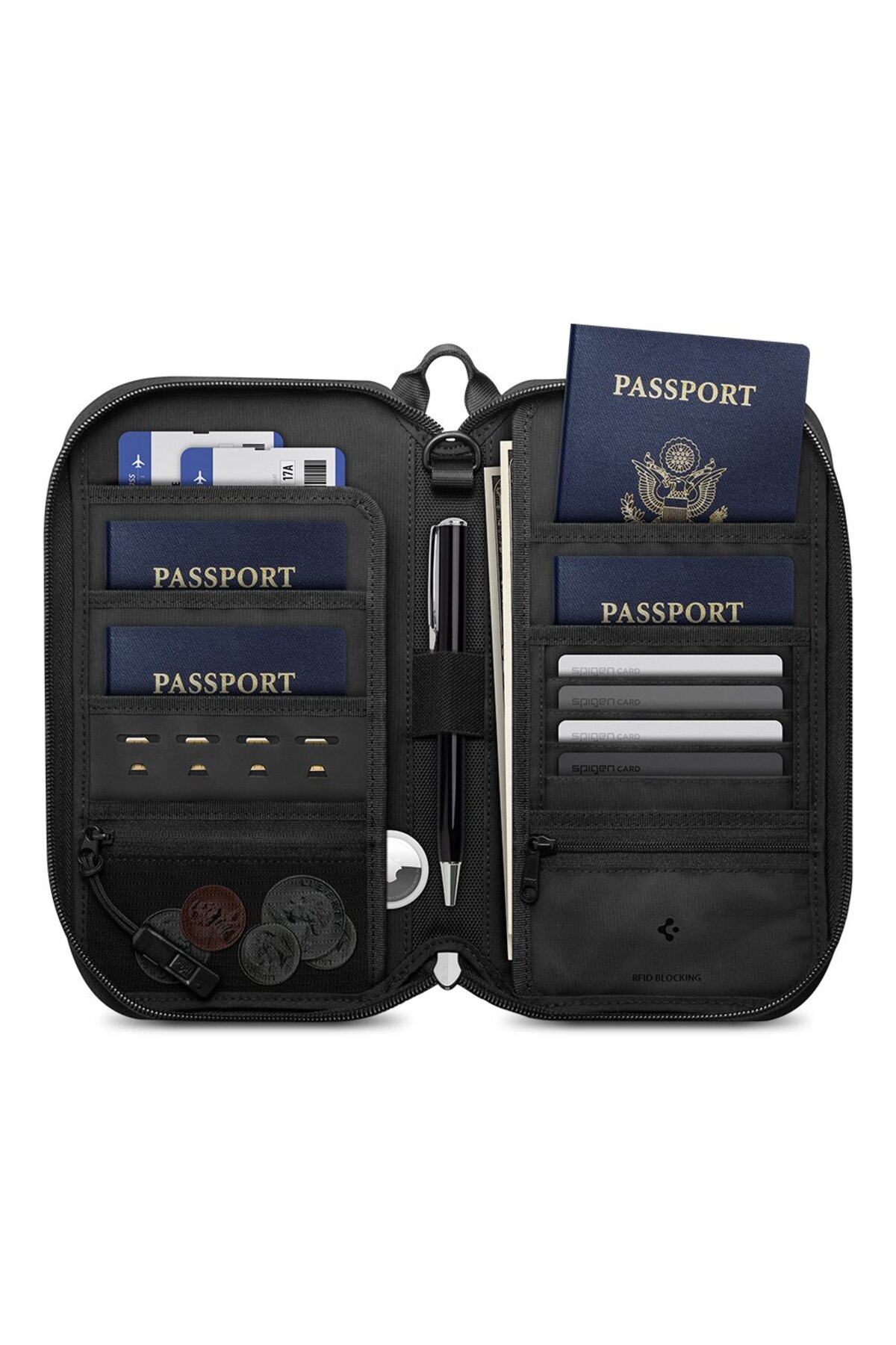 TRANSIT21冊セット Spigen Passport Pouch Klasden RFID Korumalı Seyahat Çantası