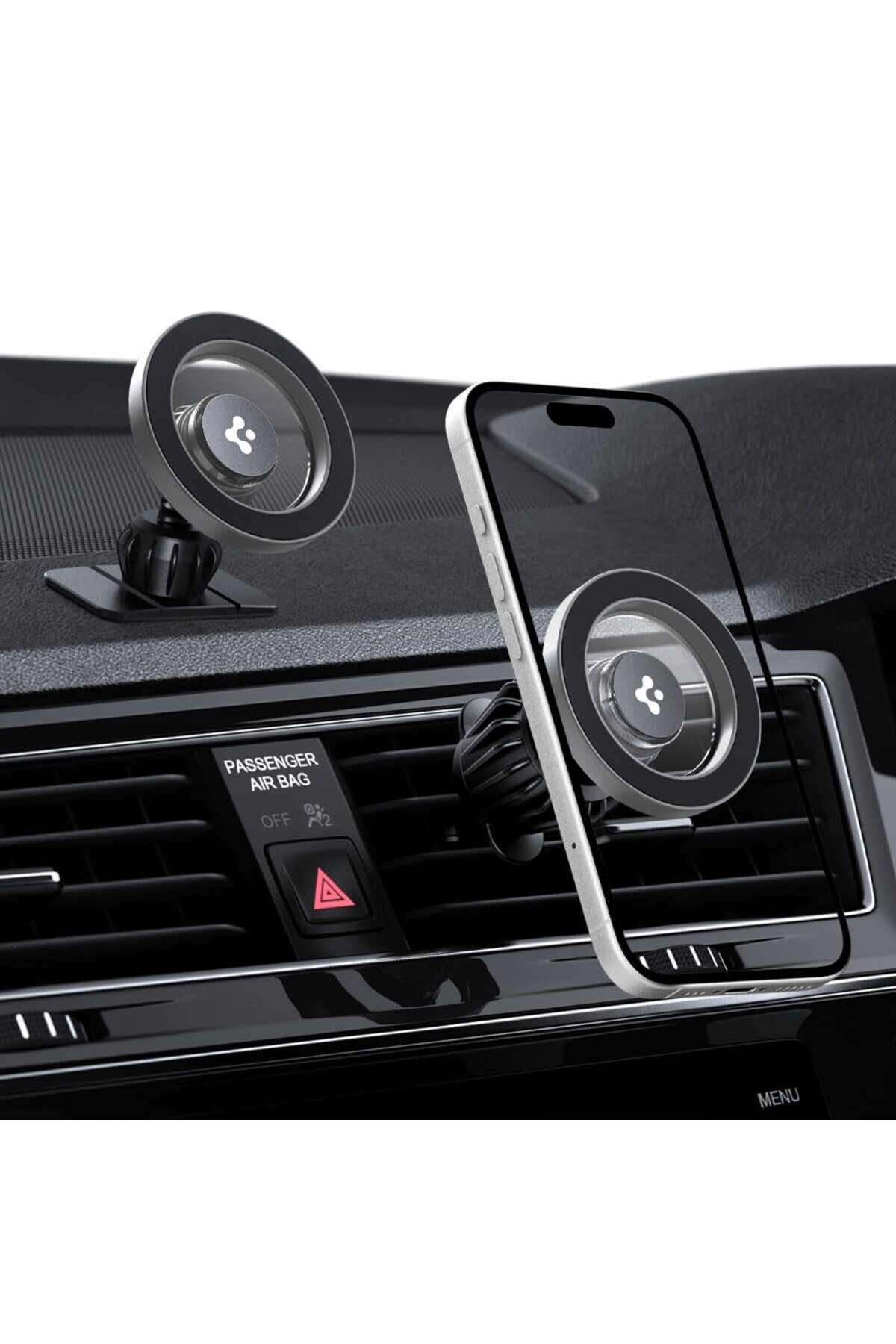 MagSafe In-Car Phone Holder 2in1 Air Vent & Dashboard for iPhone & MagFit - ACP08314