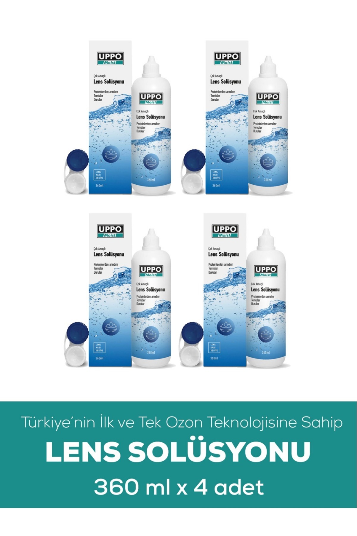 UPPO MOİST Türkiye'de Ve Dünya'da Ozanlama Ile Üretilen Ilk Ve Tek Lens Solüsyonu 360 x 4 adet ml skt 11,2026