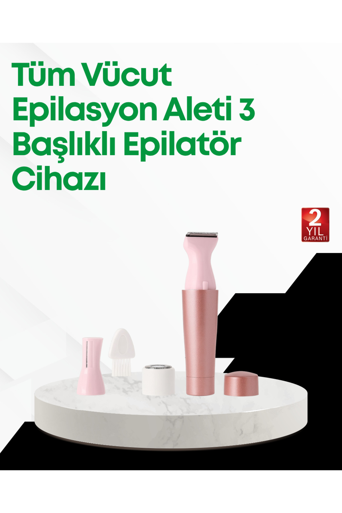 ZERO LAND DRNDS Yüz ve Beden İçin Portatif Tüy (130635) Alma Cihazı