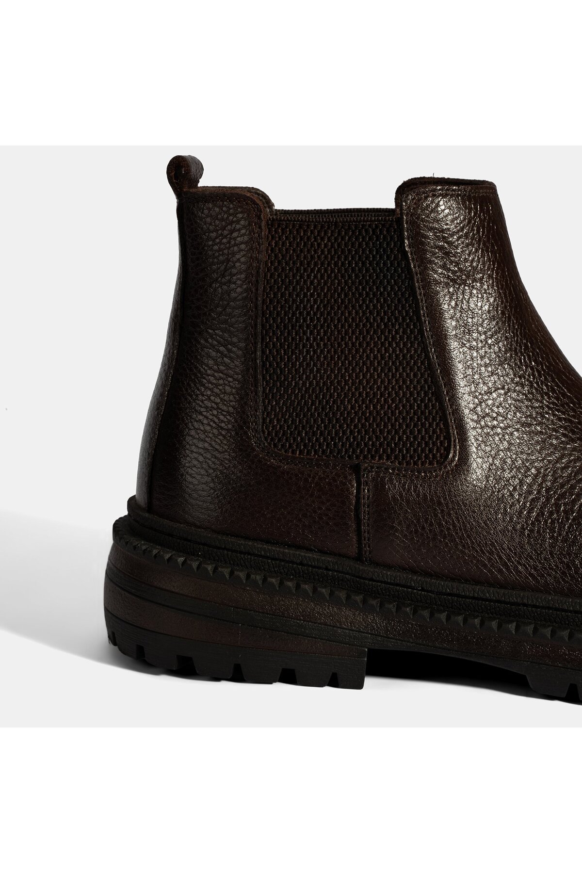 Desa  Erkek Kahve Lastik Detaylı Deri Bot - Görsel 6