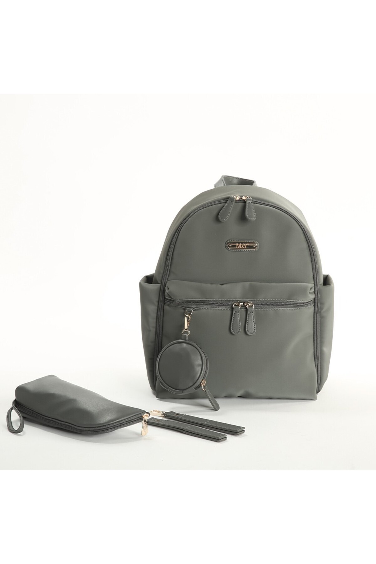 NW NessiWorld M&Y Diamond Anne Bebek Bakım Sırt Çantası 7345 Gri