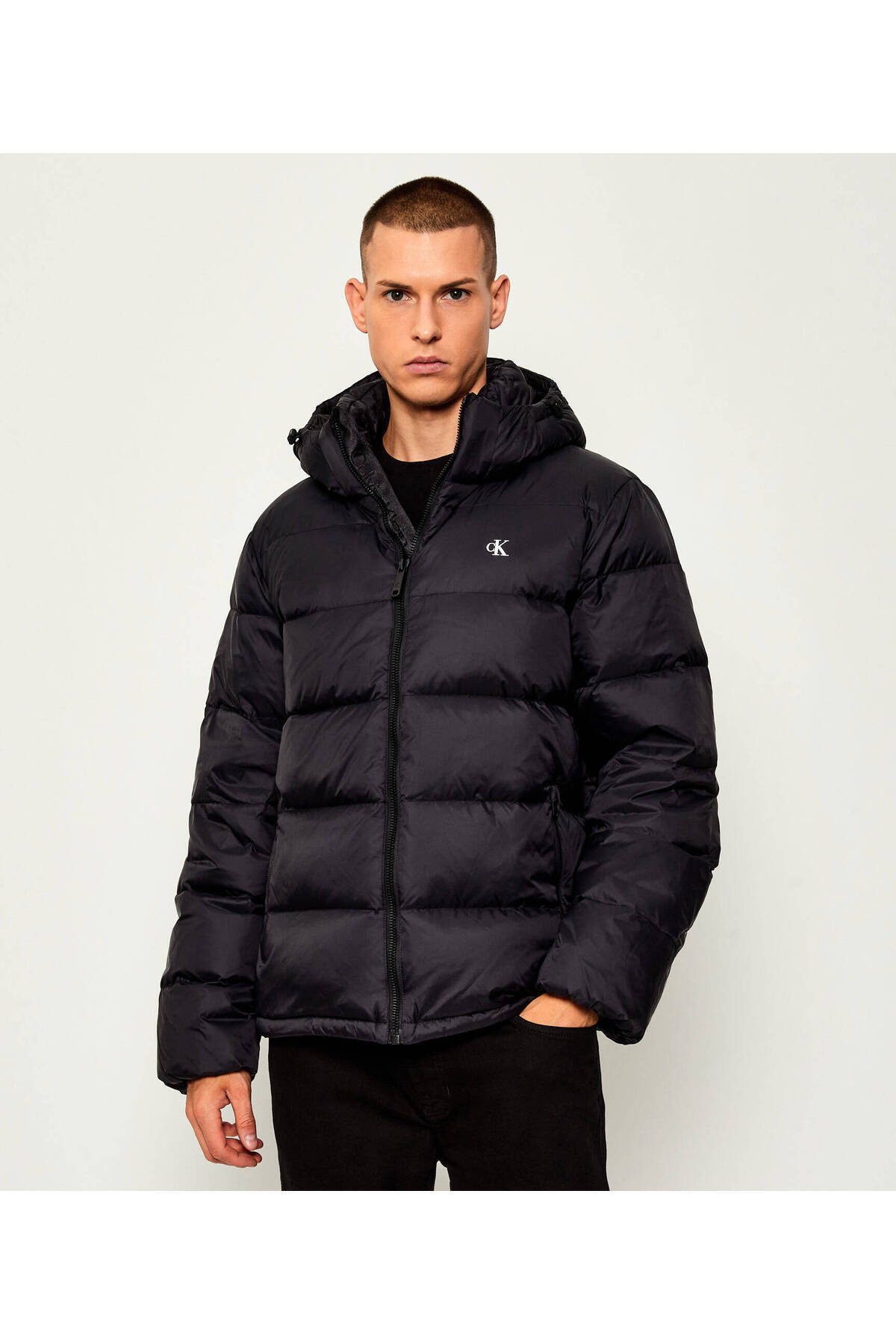 کلوین کلاین کاپشن مردانه LS NYLN ZP OFF HD DW (پر اردک) LV04RC518GUB1