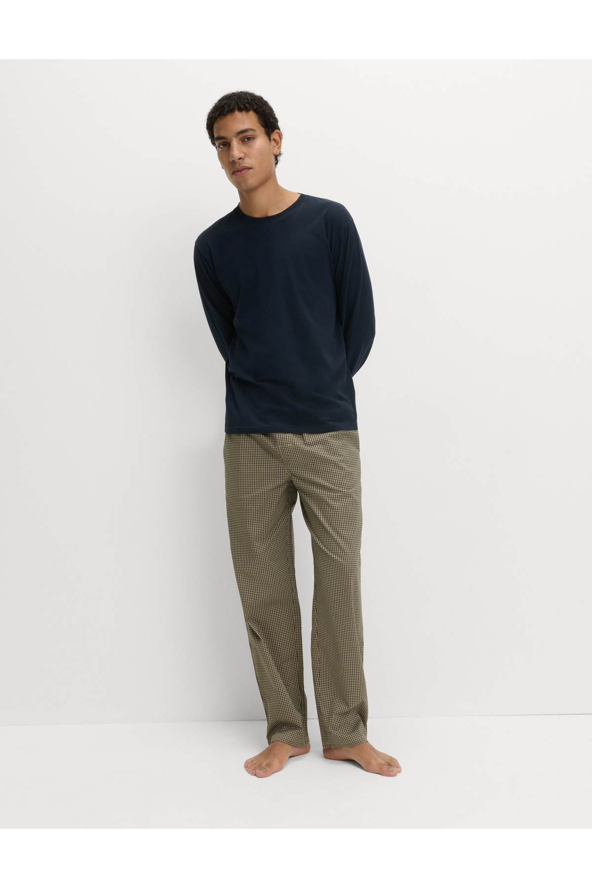 Marks & Spencer Saf Pamuklu Desenli Pijama Seti