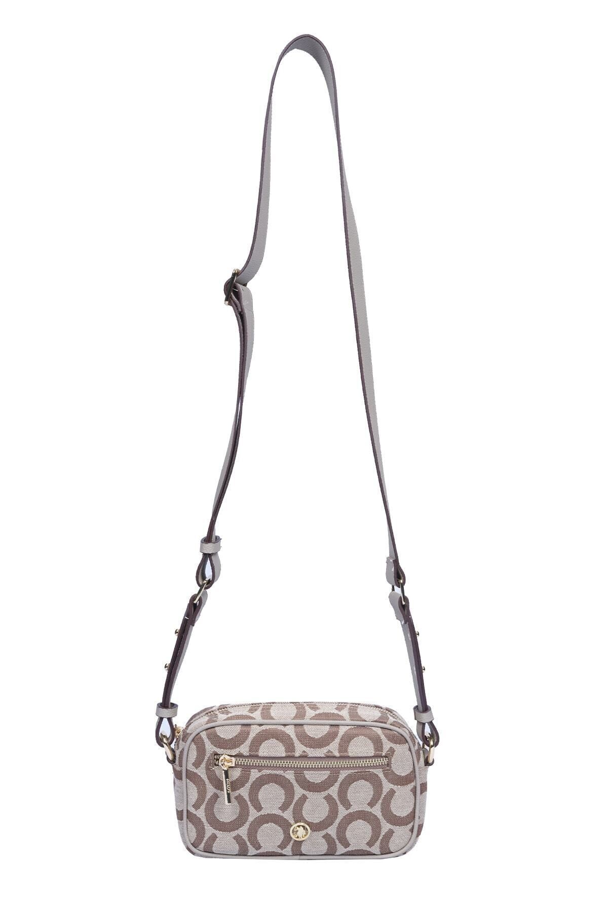 یو اس پولو کیف دوشی زنانه طرح سمور سنگی US23331