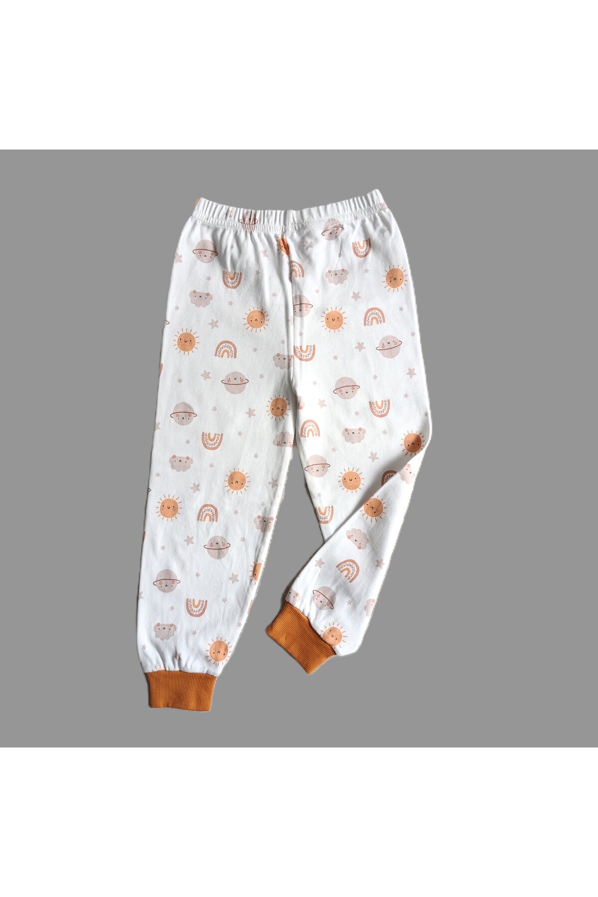 Melfa Çocuk Pijama Takımı Gökkuşağı Bulut Desenli fotoğrafı 4 (önizleme)