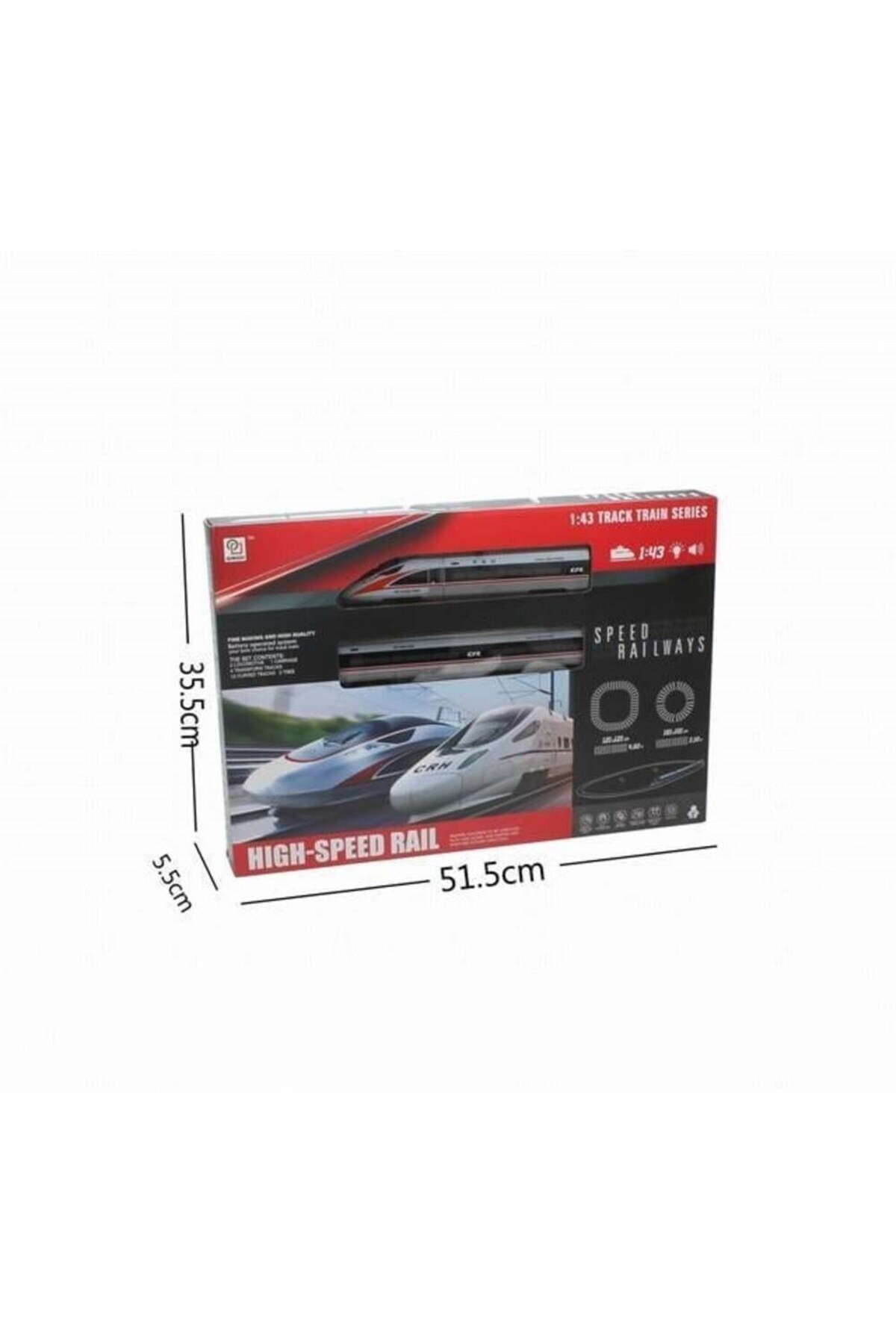 ctoy Ctoys Hızlı Tren 1:43 Sesli Işıklı 21 Parça Hızlı Tren 1801A-14