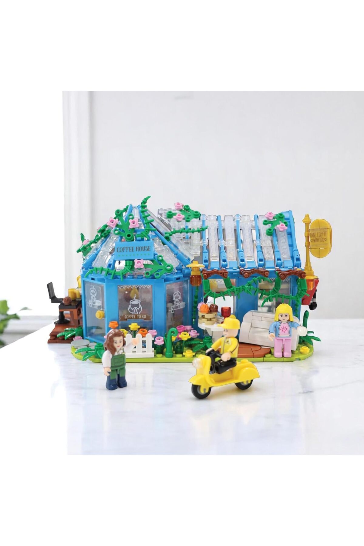 بلوک‌های آموزشی ساختنی اسباب‌بازی – مجموعه بازی کافی‌شاپ (۶۴۲ قطعه)