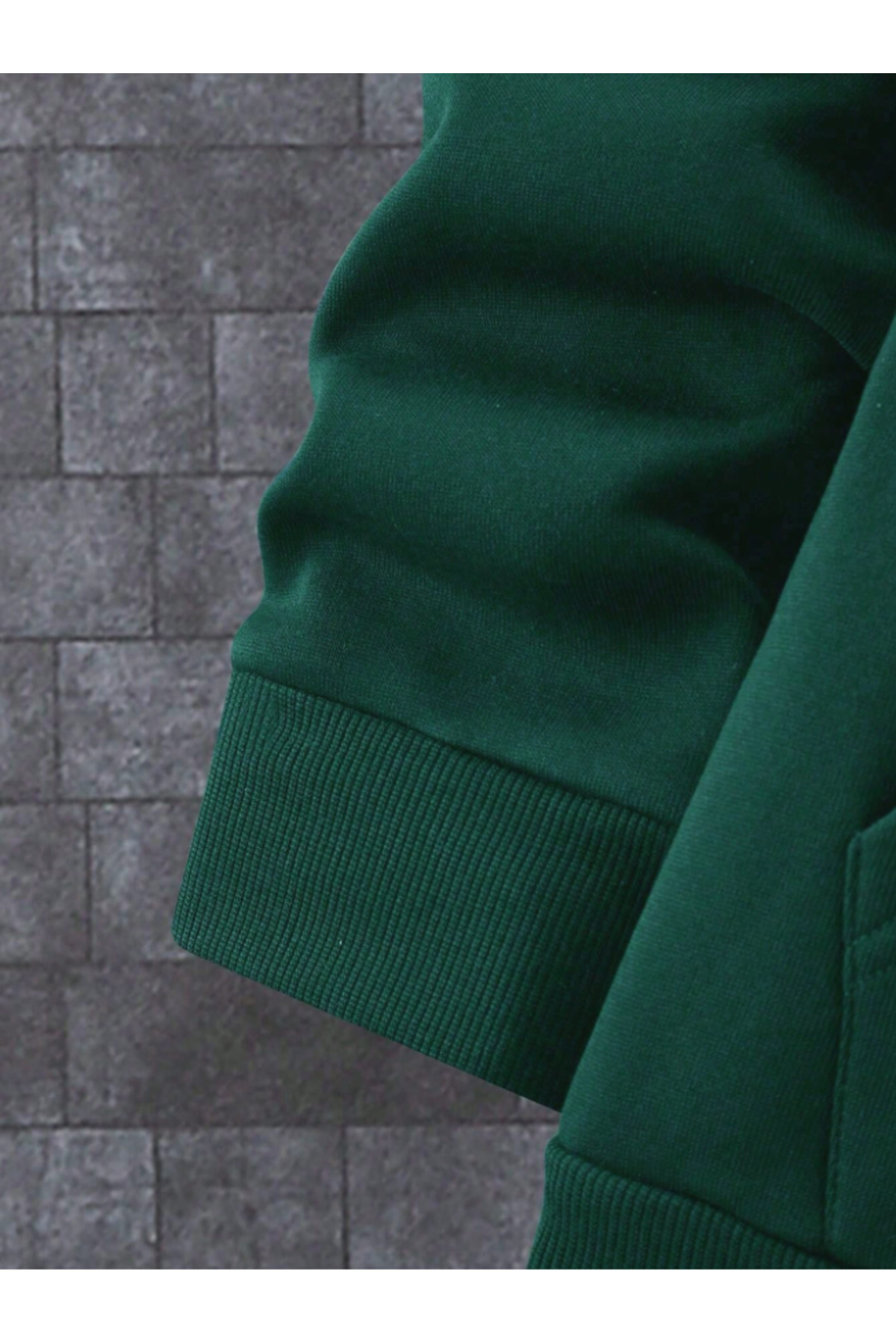 Unisex Erkek/Kadın IDGAF Renkli Özel Baskılı Pamuklu Oversize Kapüşonlu Sweatshirt — خاکی IDGAF-KAPŞON-REVASSER- — تصویر 4 از 5