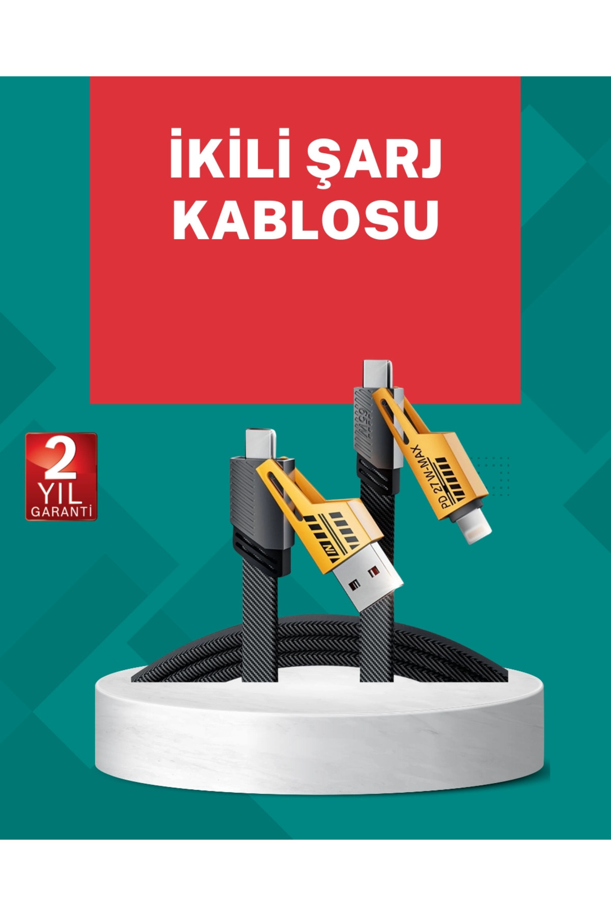 DENİSAM Akıllı Telefon Tablet Laptop Uyumlu 65W Güçlü Veri Kablosu