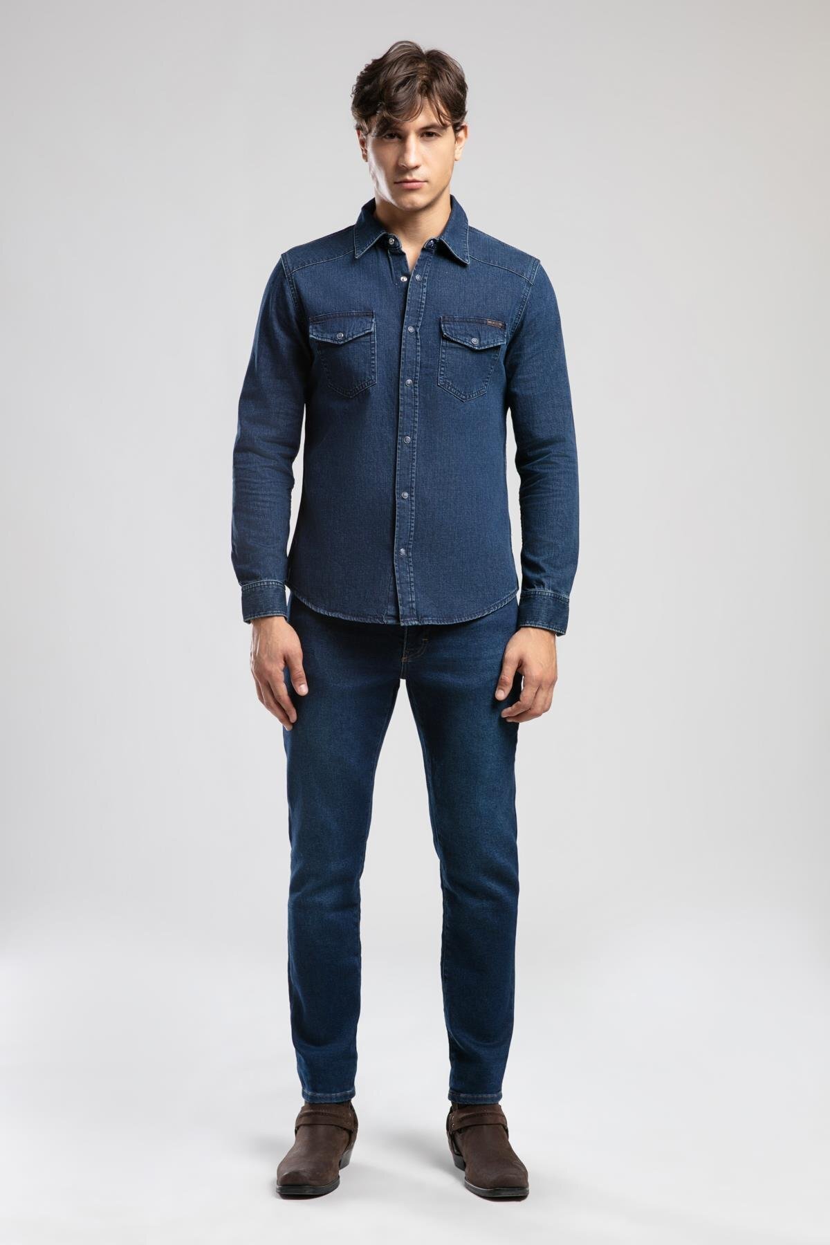 پیراهن مردانه راسته آستین بلند | لی کوپر Lee Cooper 261 LCM 141003 - تصویر 4