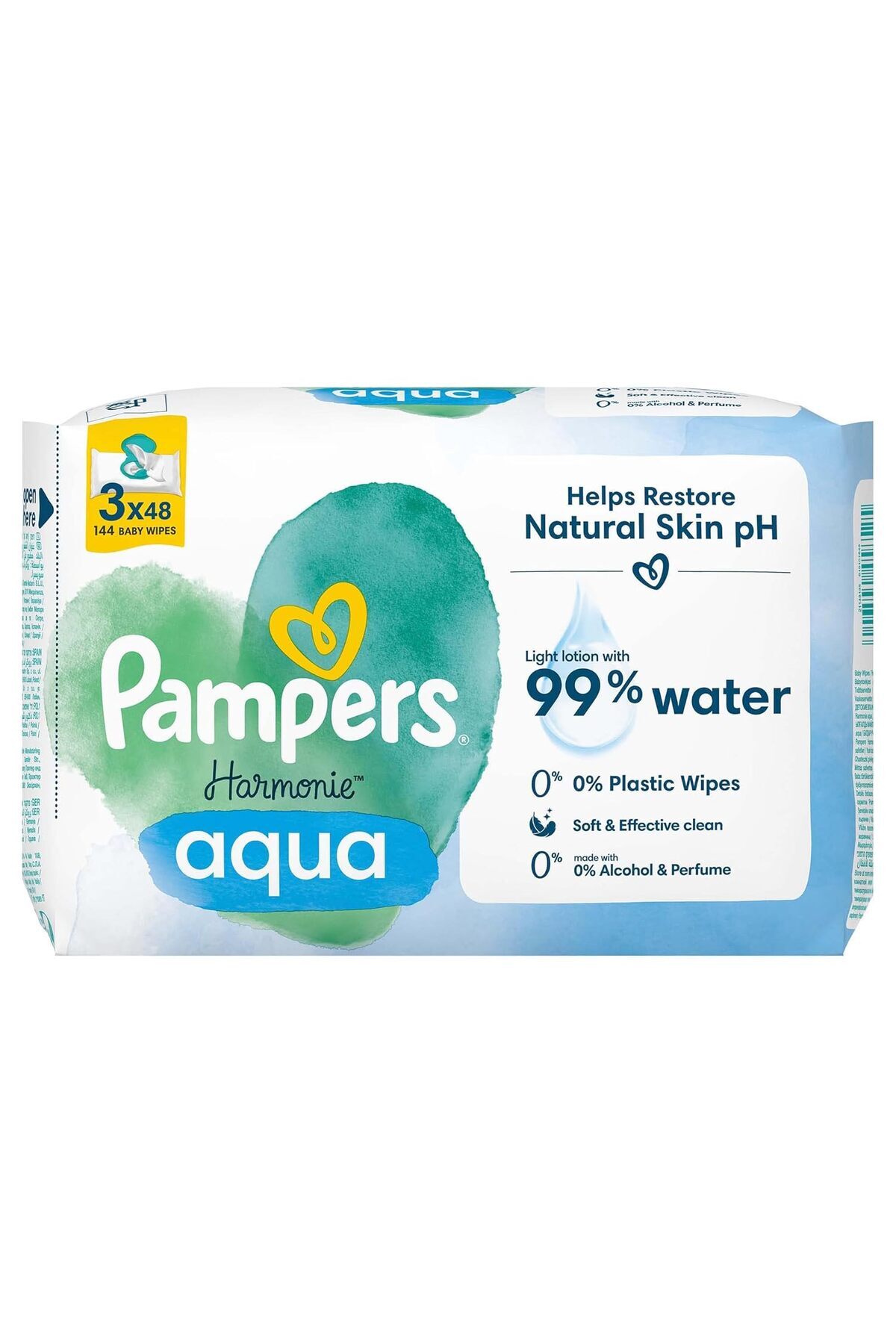 Hype Store Harmonie Aqua Islak Mendil 144 Yaprak (48 x 3 Paket)